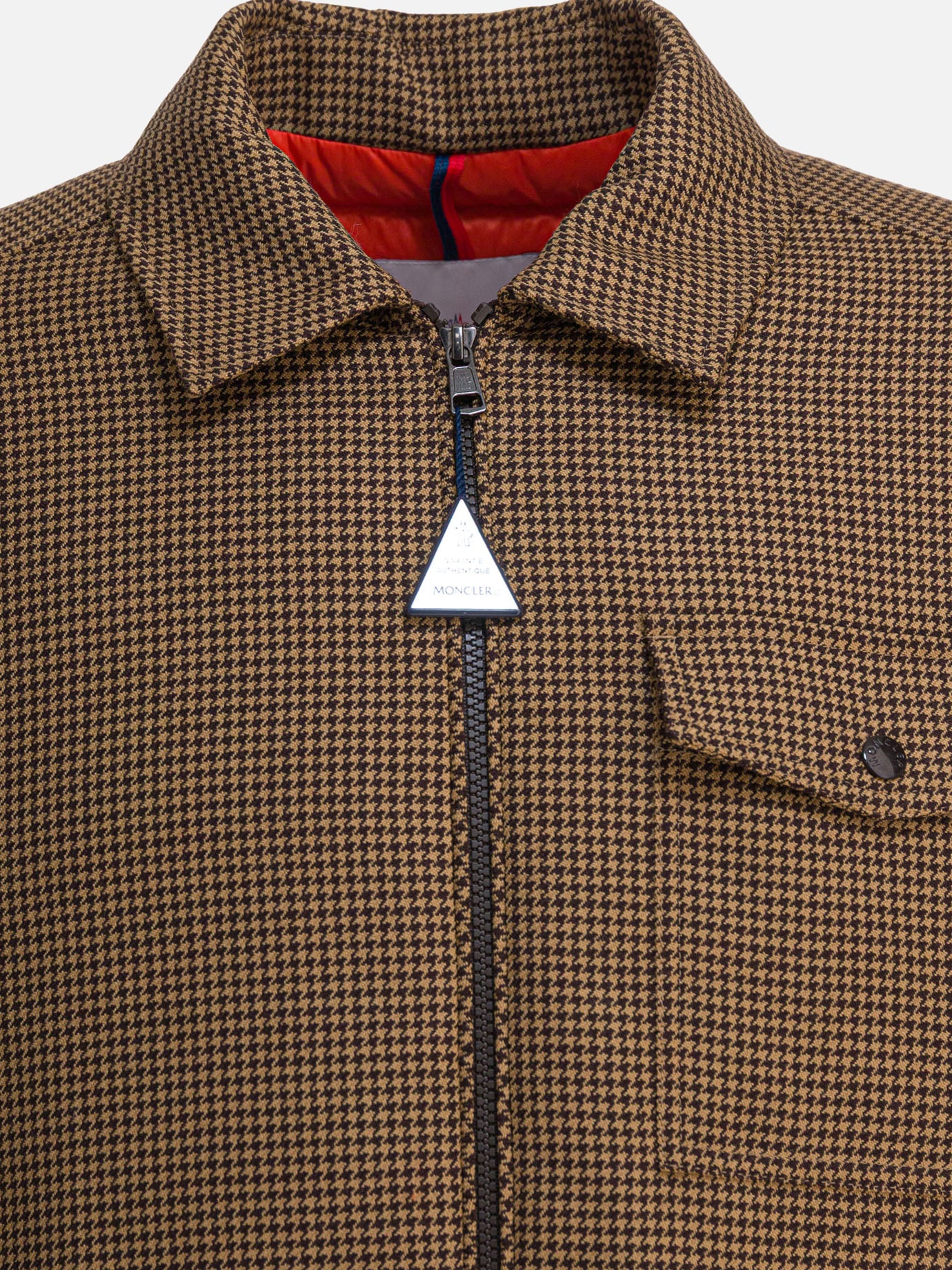 Down jackets Houndstooth  Brown - Moncler Men | PDP | VIETTI Online Store | thumbnail_3