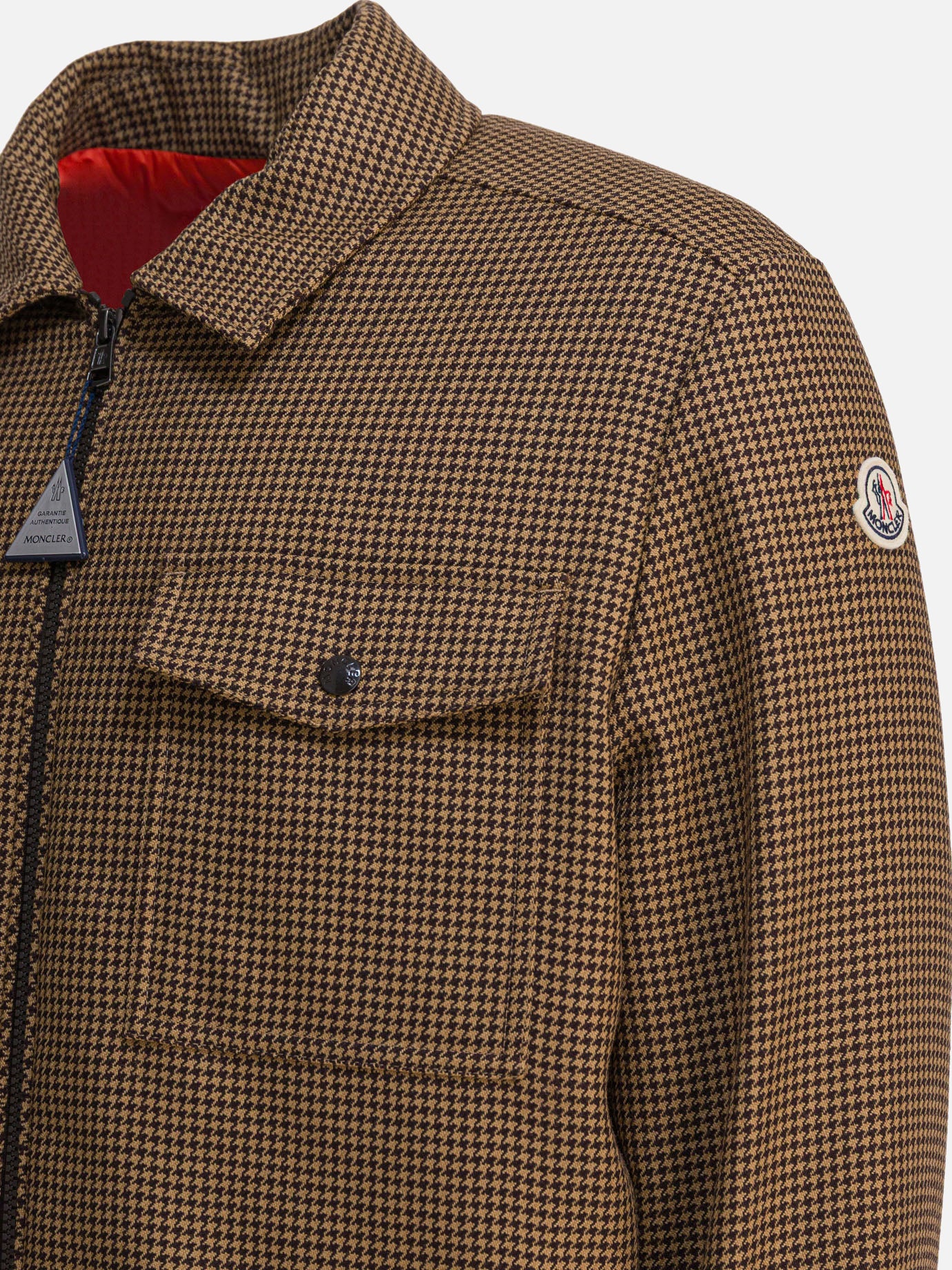 Down jackets Houndstooth  Brown - Moncler Men | PDP | VIETTI Online Store | thumbnail_4