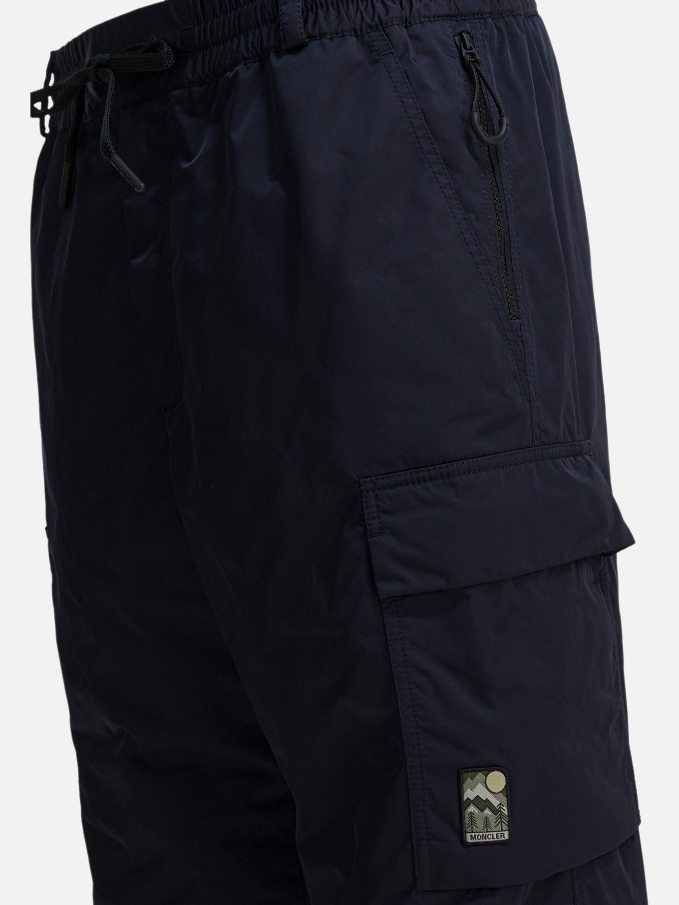 Pantaloni cargo & parachute Logo  Blu - Moncler Grenoble Uomo | PDP | VIETTI Online Store | thumbnail_3
