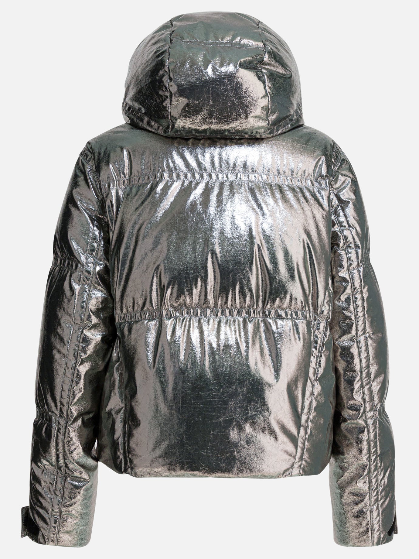 Down jackets Solid colour  Silver - Moncler Grenoble Women | PDP | VIETTI Online Store | thumbnail_2