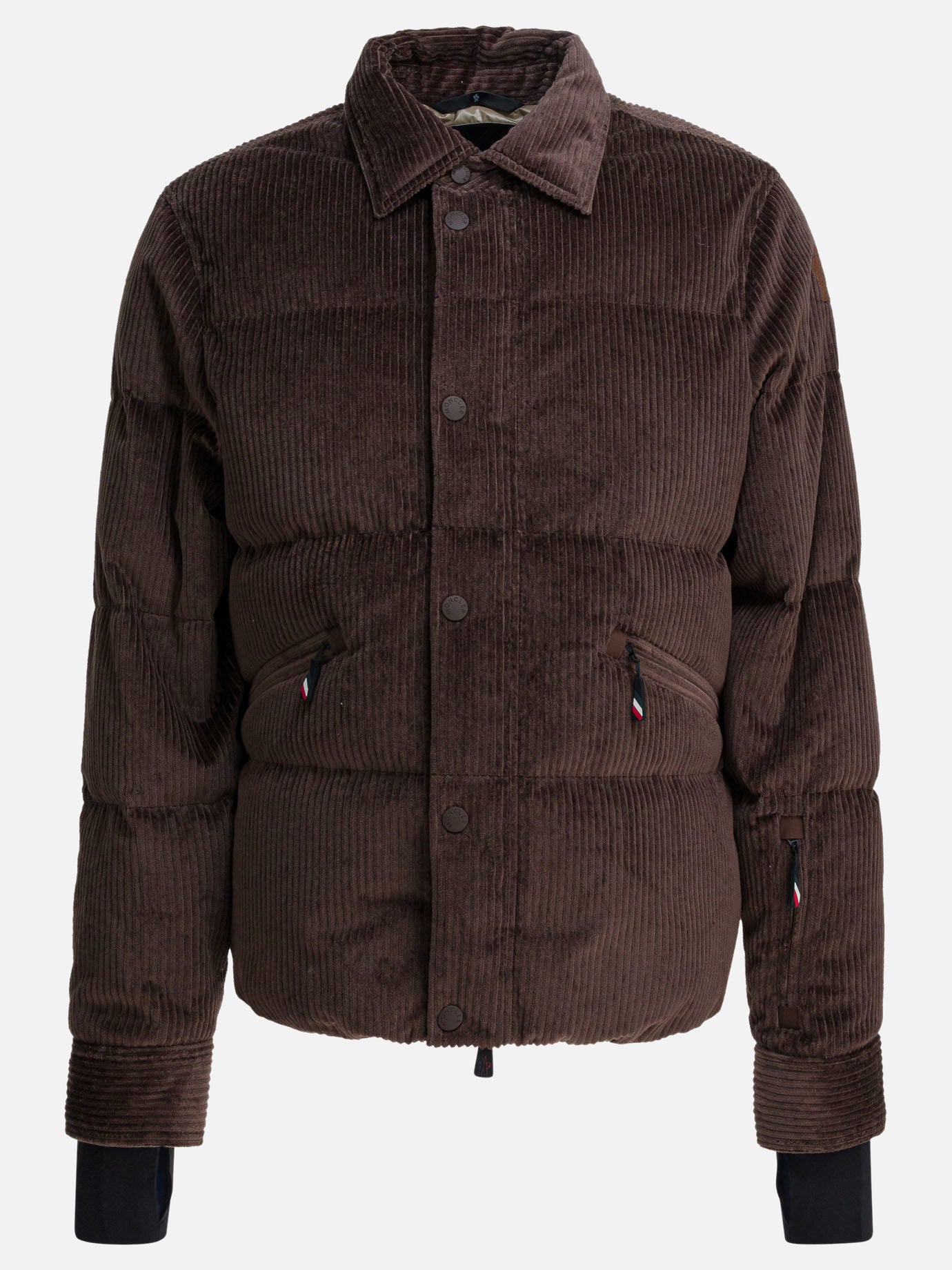 Down jackets Solid colour  Brown - Moncler Grenoble Men | PDP | VIETTI Online Store | Zoom-Modal
