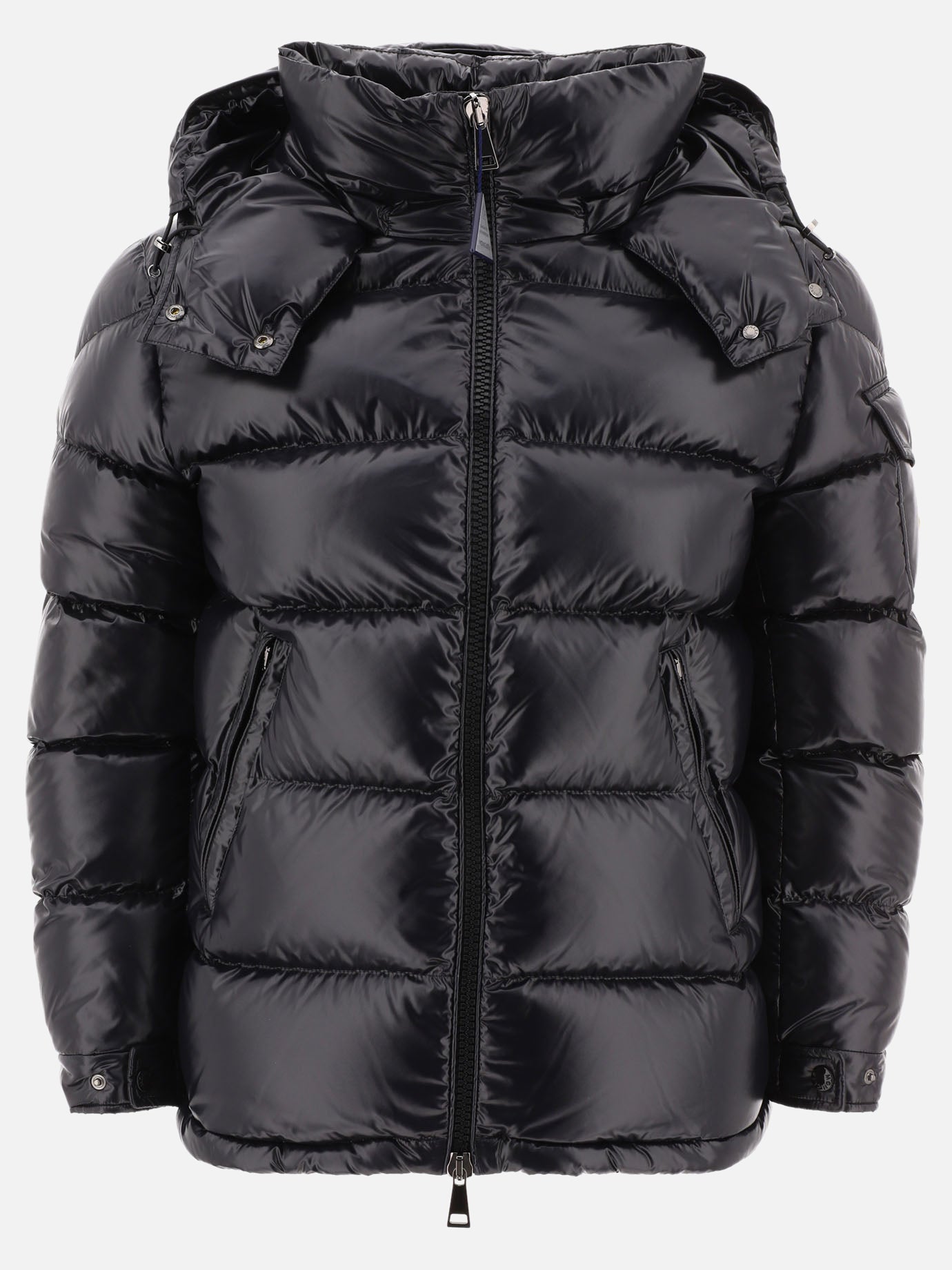 Down jackets Solid colour  Black - Moncler Women | PDP | VIETTI Online Store | thumbnail