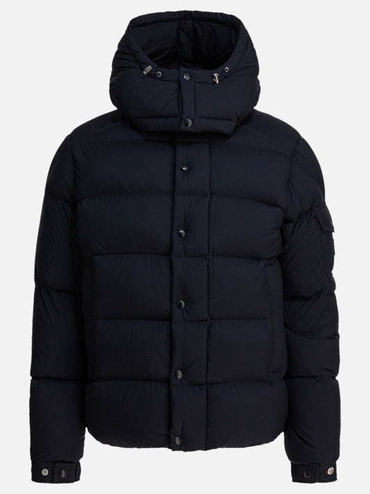 Piumini corti Solid colour  Blu - Moncler Uomo | VIETTI Online Store 
