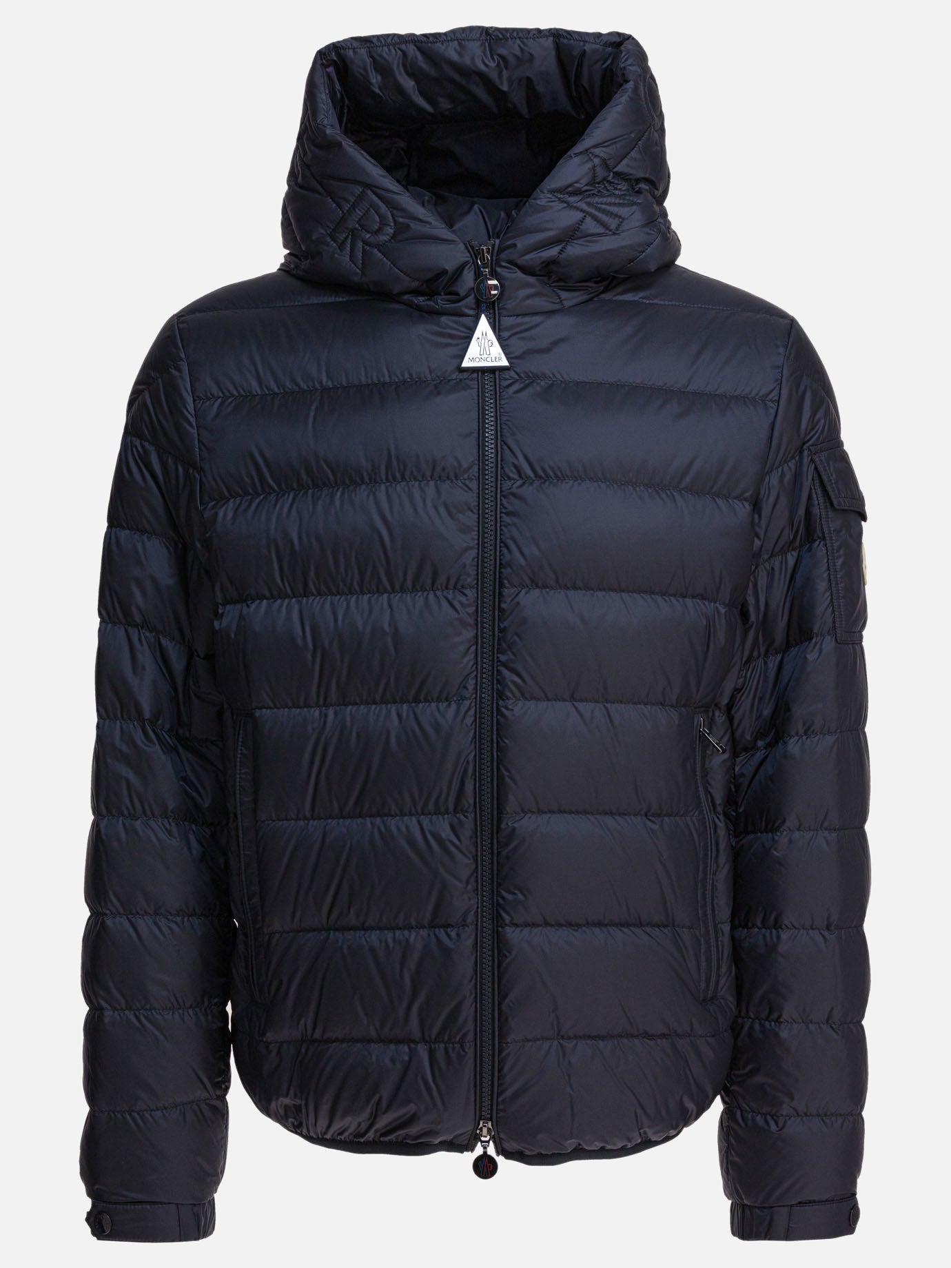 Piumini corti Solid colour  Blu - Moncler Uomo | PDP | VIETTI Online Store | thumbnail