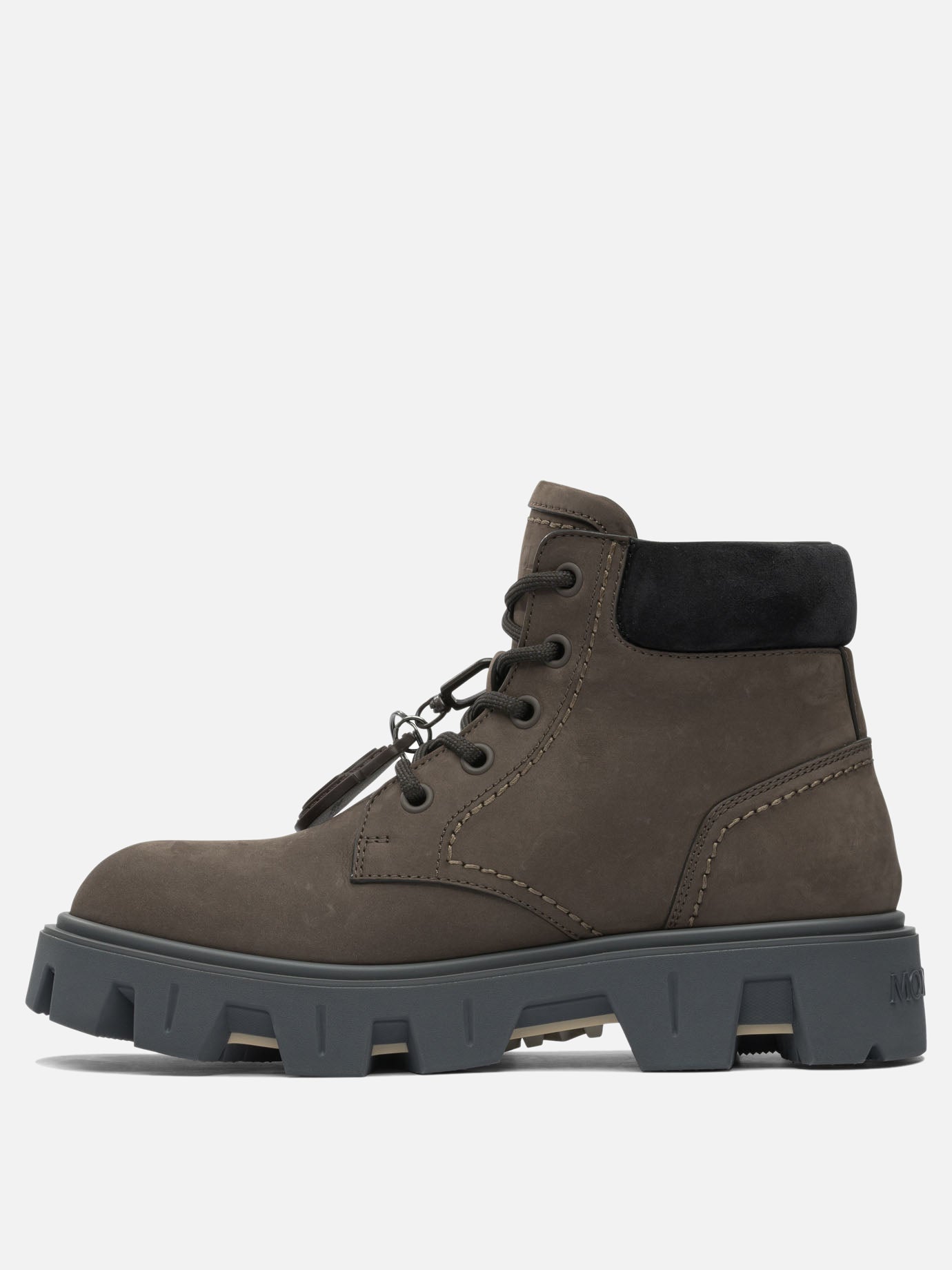 Hiking shoes 100% leather - 100% rubber  Brown - Moncler Men | PDP | VIETTI Online Store | thumbnail_3