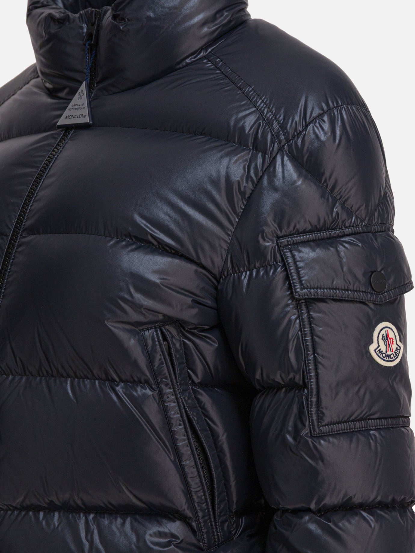 Piumini corti Solid colour  Nero - Moncler Donna | PDP | VIETTI Online Store | Zoom-Modal_4
