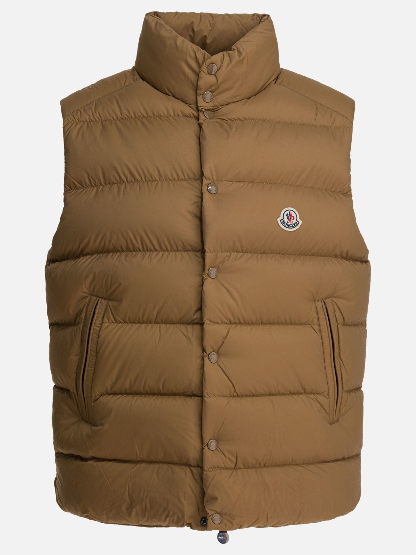 Vest jackets Logo  Beige - Moncler Men | PDP | VIETTI Online Store | Zoom-Modal
