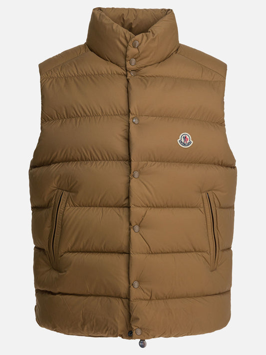 Vest jackets Logo  Beige - Moncler Men | PDP | VIETTI Online Store 

