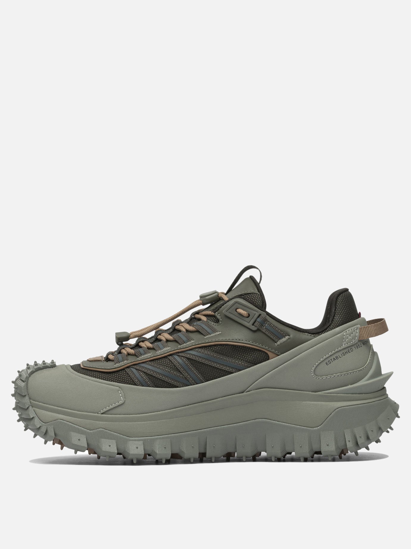 Sneaker basse 60% nylon 40% leather - 100% rubber  Verde - Moncler Uomo | PDP | VIETTI Online Store | Zoom-Modal_3
