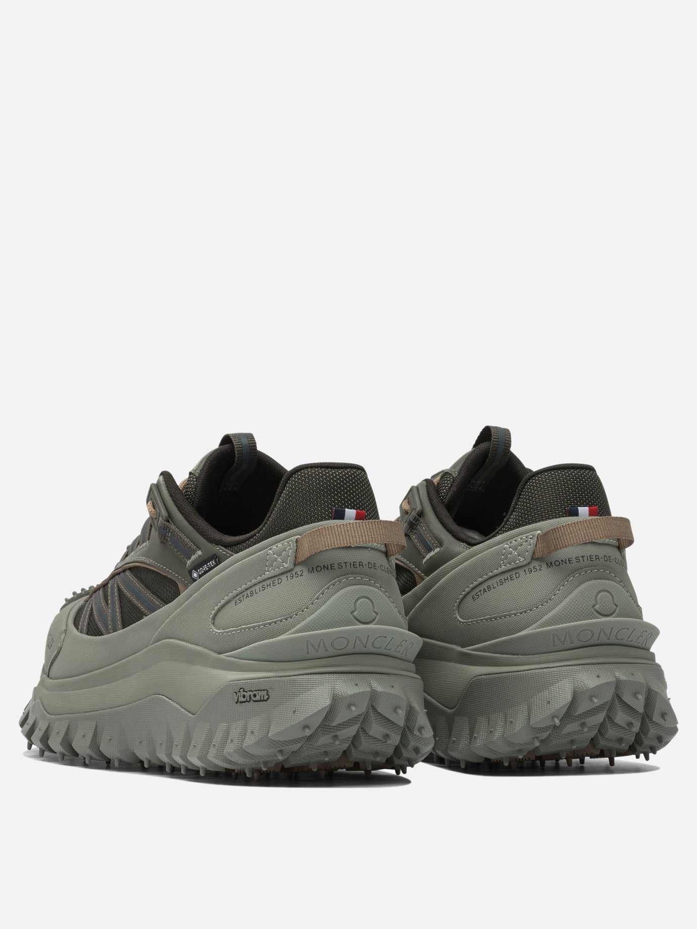 Sneaker basse 60% nylon 40% leather - 100% rubber  Verde - Moncler Uomo | PDP | VIETTI Online Store | thumbnail_4