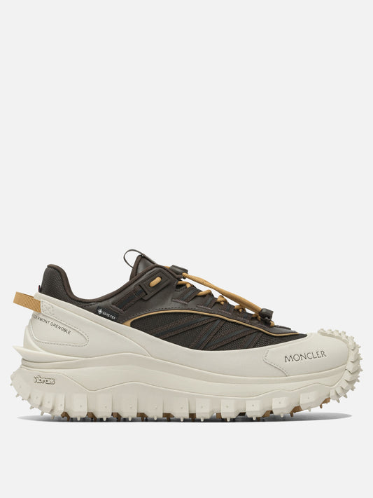 Sneaker basse 60% nylon 40% leather - 100% rubber  Grigio - Moncler Uomo | PLP | VIETTI Online Store 
