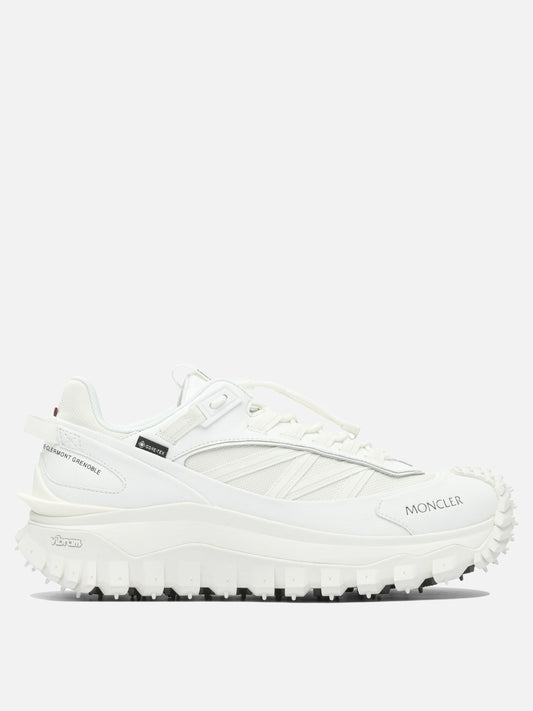 Low top sneakers 60% nylon 40% leather - 100% rubber  White - Moncler Women | PDP | VIETTI Online Store 
