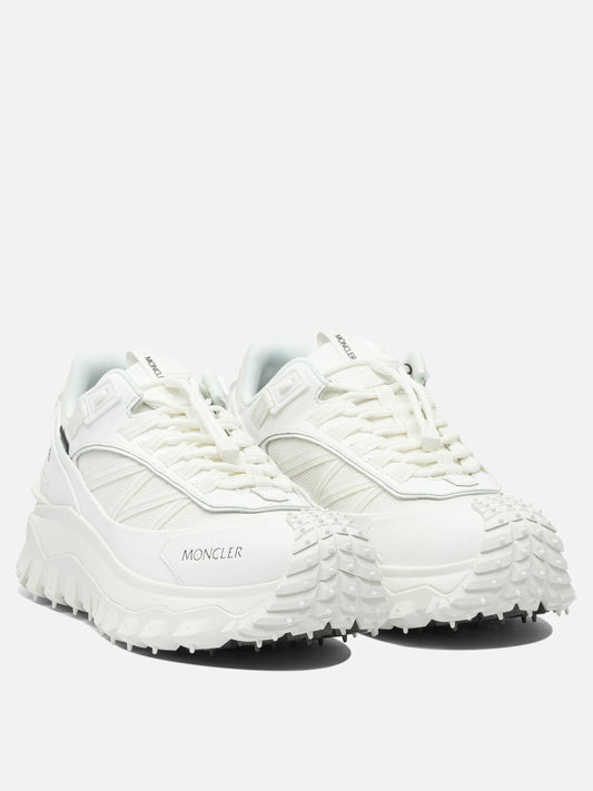 Low top sneakers 60% nylon 40% leather - 100% rubber  White - Moncler Women | PDP | VIETTI Online Store | 2
