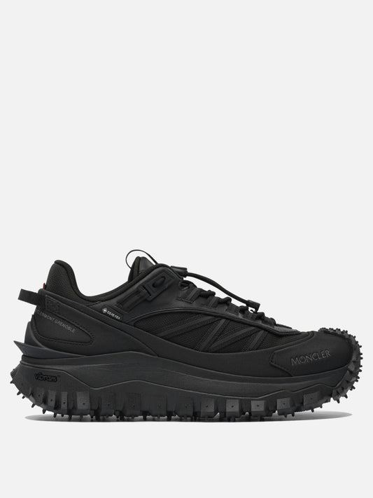 Low top sneakers 60% nylon 40% leather - 100% rubber  Black - Moncler Women | PDP | VIETTI Online Store 
