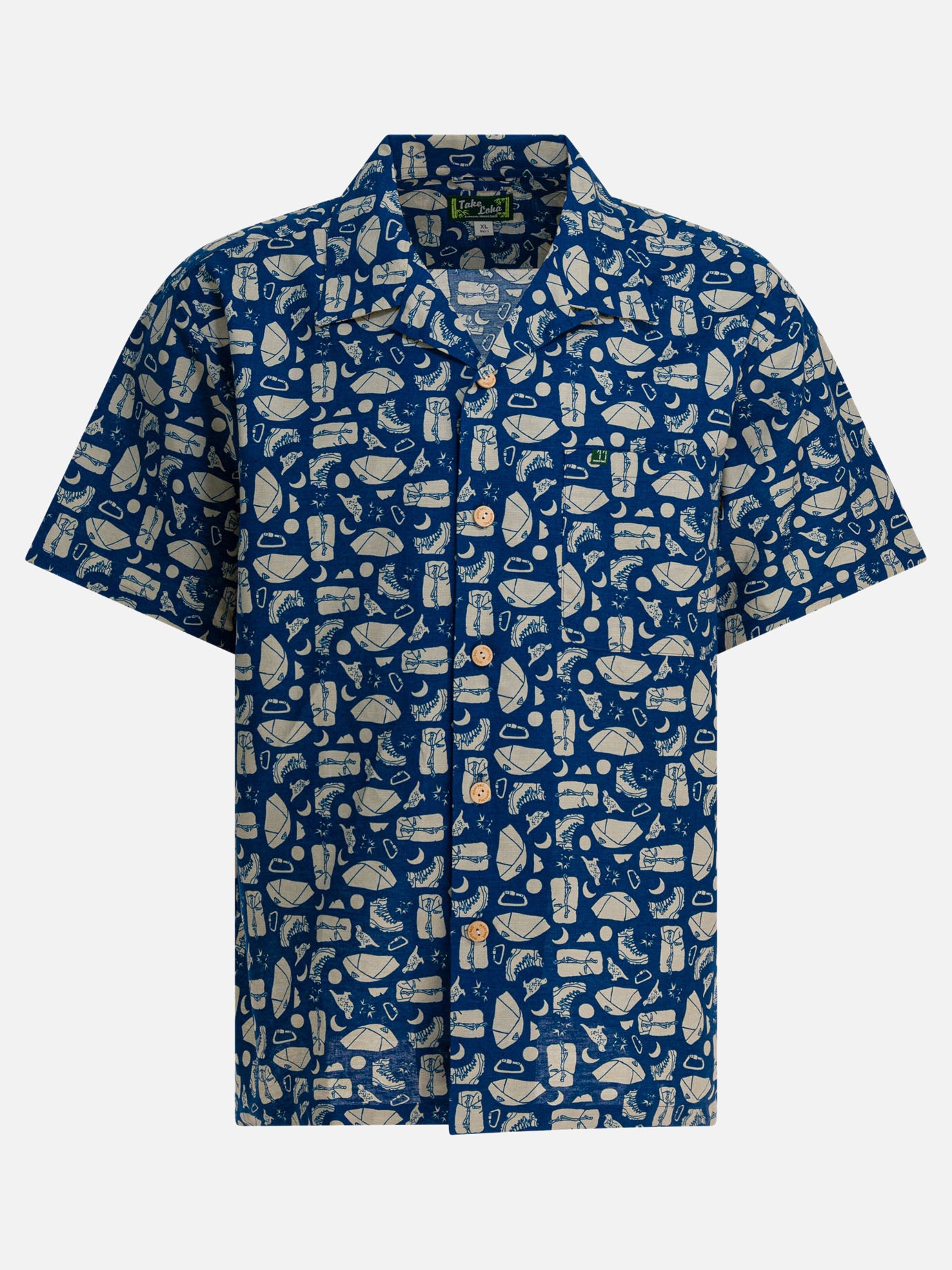 Camicie casual Print  Blu - Montbell Uomo | PDP | VIETTI Online Store | thumbnail