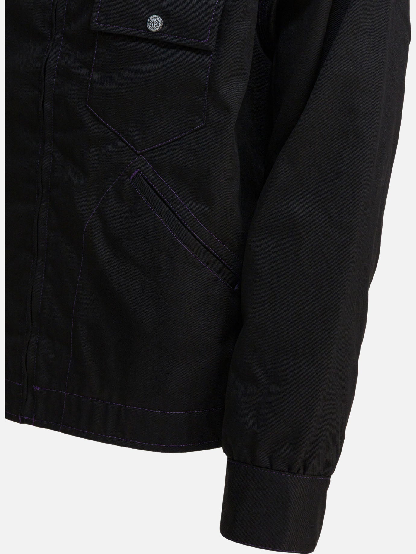 Quilted & Utility Jackets Logo  Black - Needles Men | PDP | VIETTI Online Store | thumbnail_4