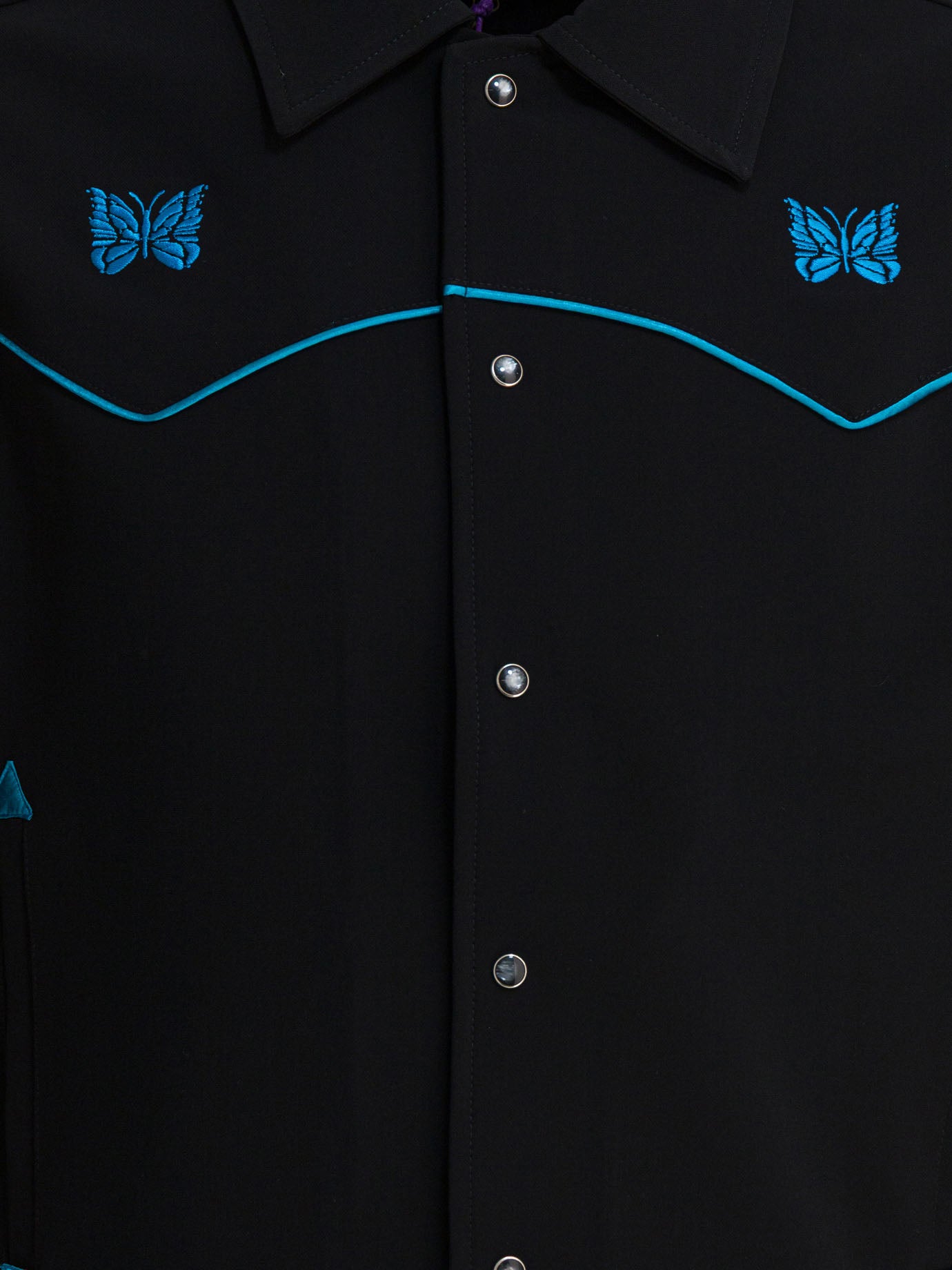 Overshirt jackets Logo  Black - Needles Men | PDP | VIETTI Online Store | thumbnail_3