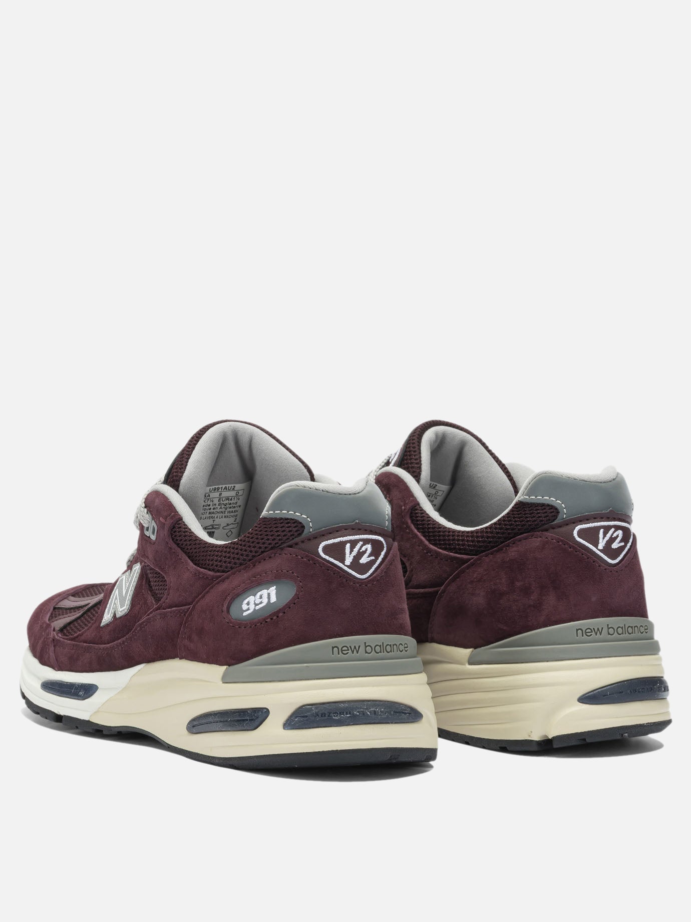 Low top sneakers 100% suede leather - 100% rubber  Bordeaux - New Balance Men | PDP | VIETTI Online Store | Zoom-Modal_4

