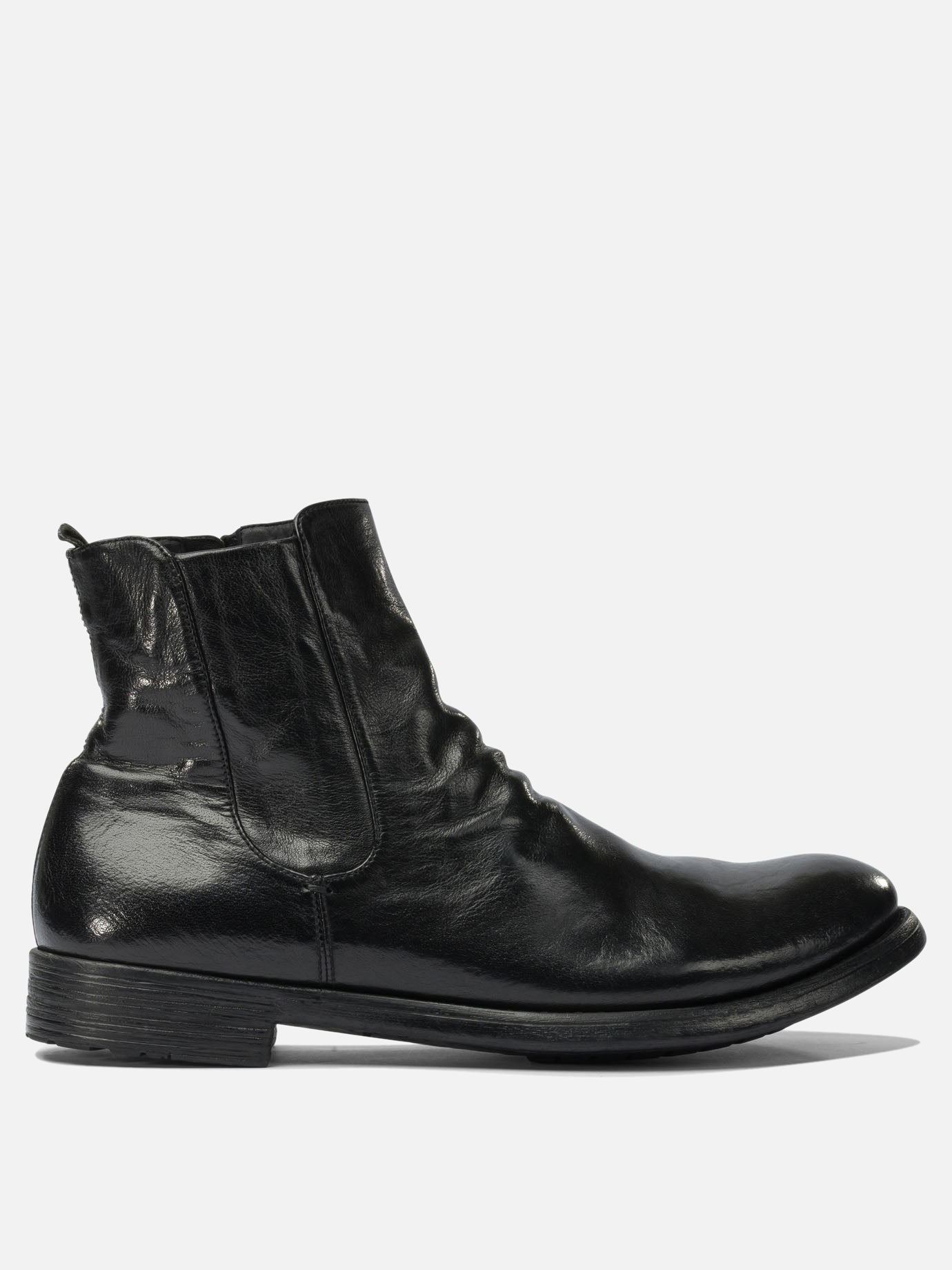 Stivaletti con zip 100% leather - 100% leather  Nero - Officine Creative Uomo | PDP | VIETTI Online Store | Zoom-Modal

