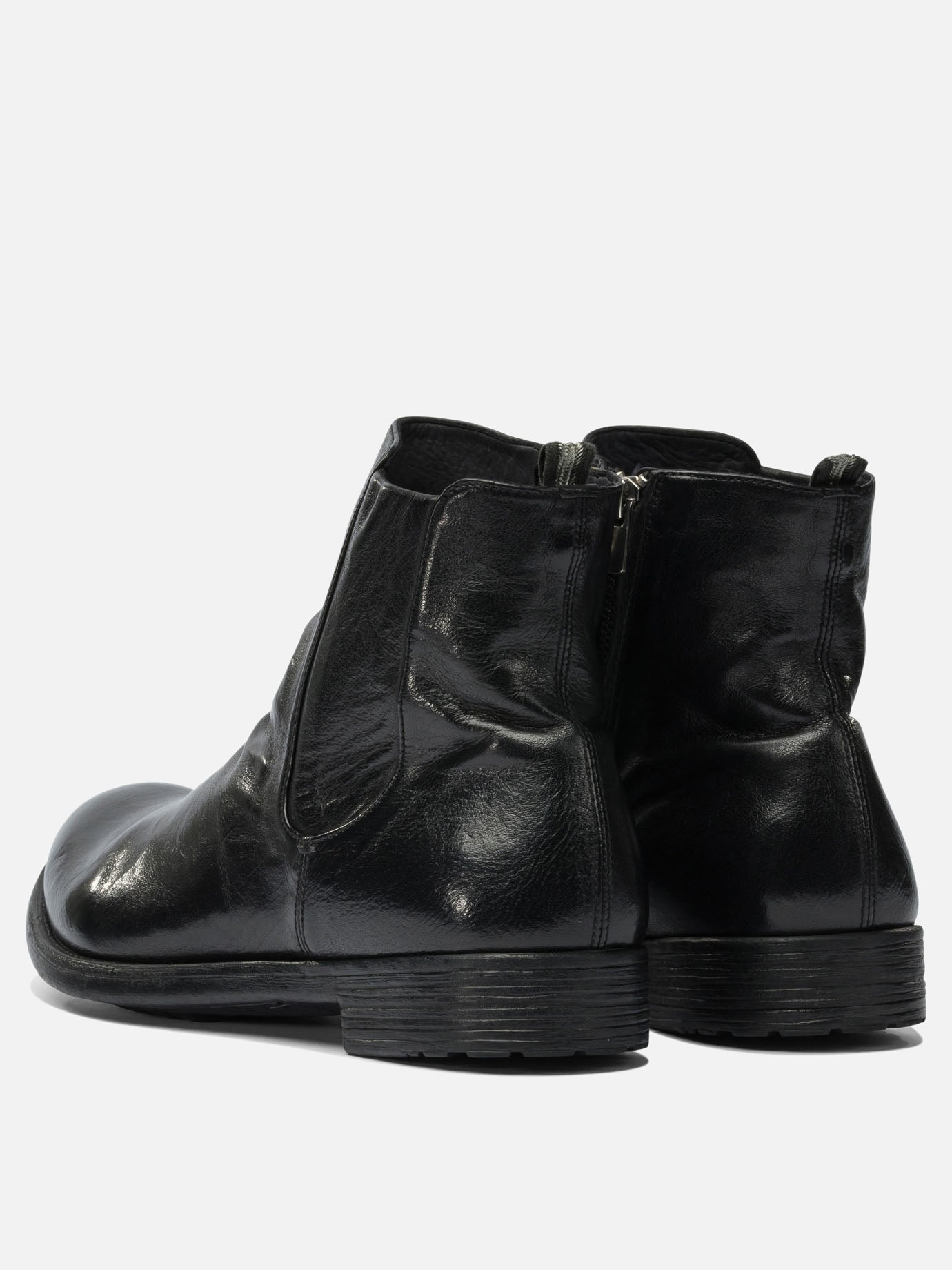 Stivaletti con zip 100% leather - 100% leather  Nero - Officine Creative Uomo | PDP | VIETTI Online Store | Zoom-Modal_4
