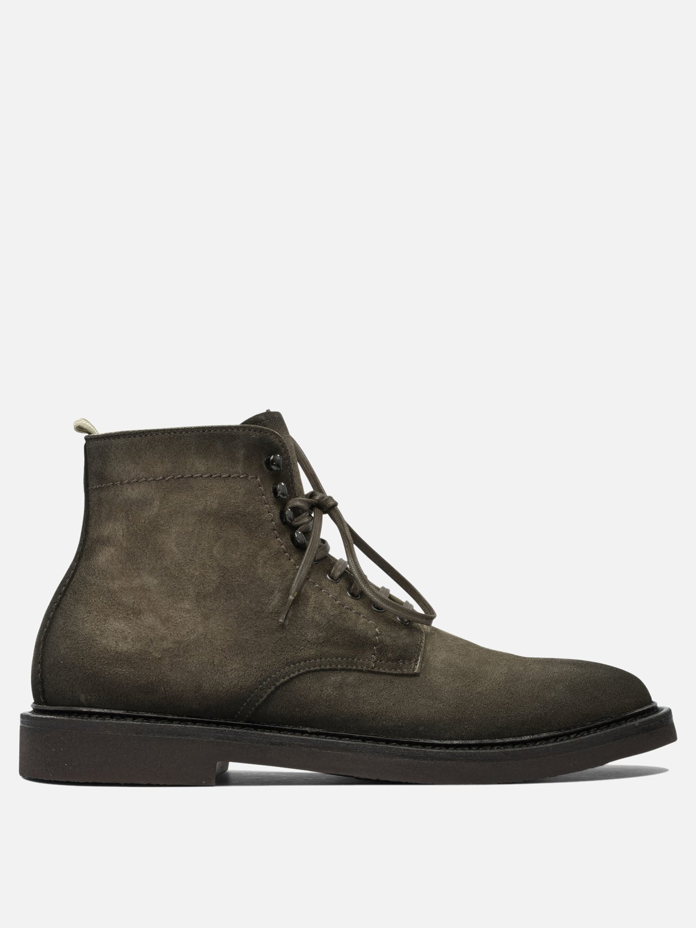 Stivaletti stringati 100% suede - 100% rubber  Verde - Officine Creative Uomo | PDP | VIETTI Online Store | thumbnail