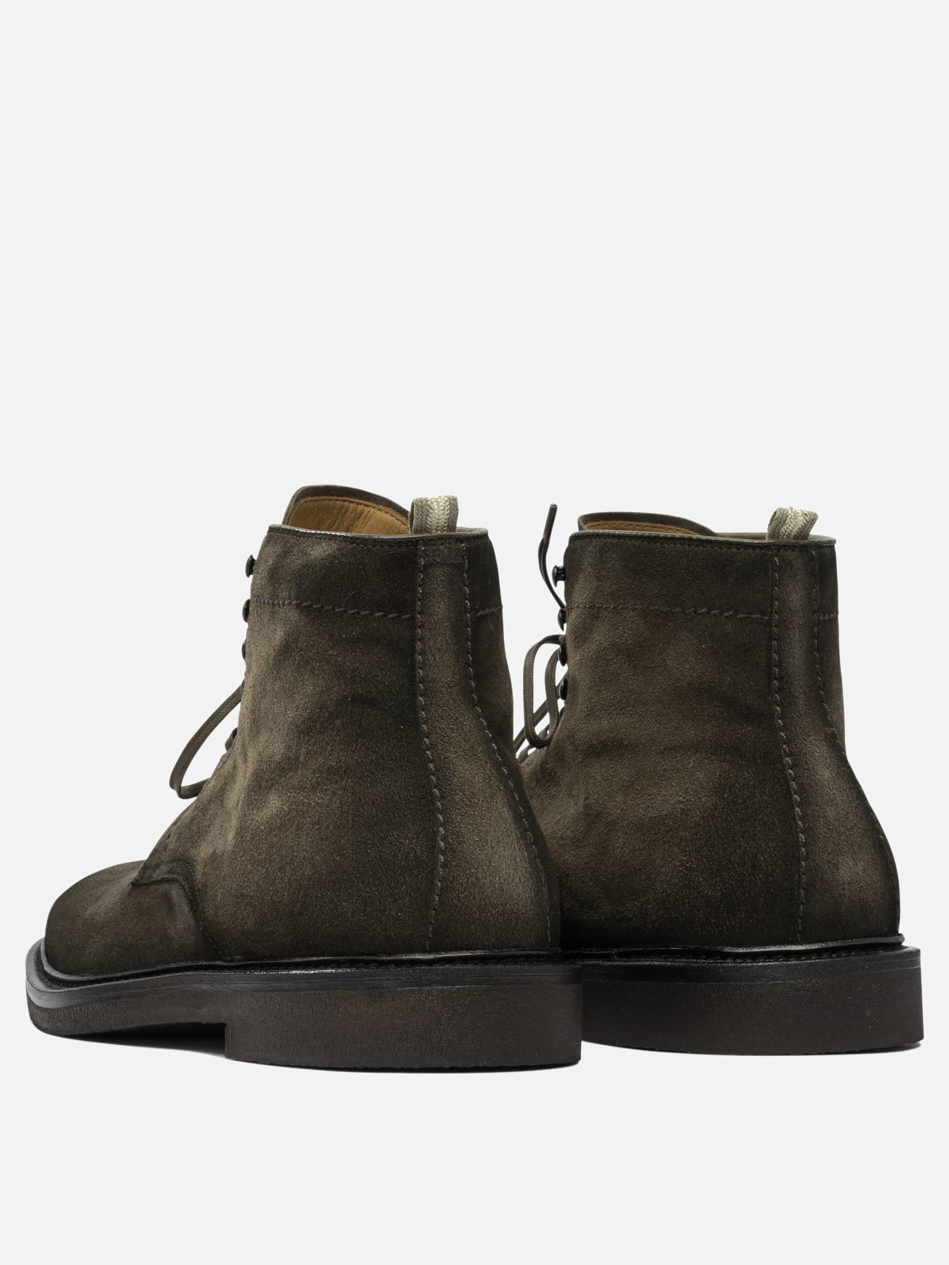 Stivaletti stringati 100% suede - 100% rubber  Verde - Officine Creative Uomo | PDP | VIETTI Online Store | thumbnail_4