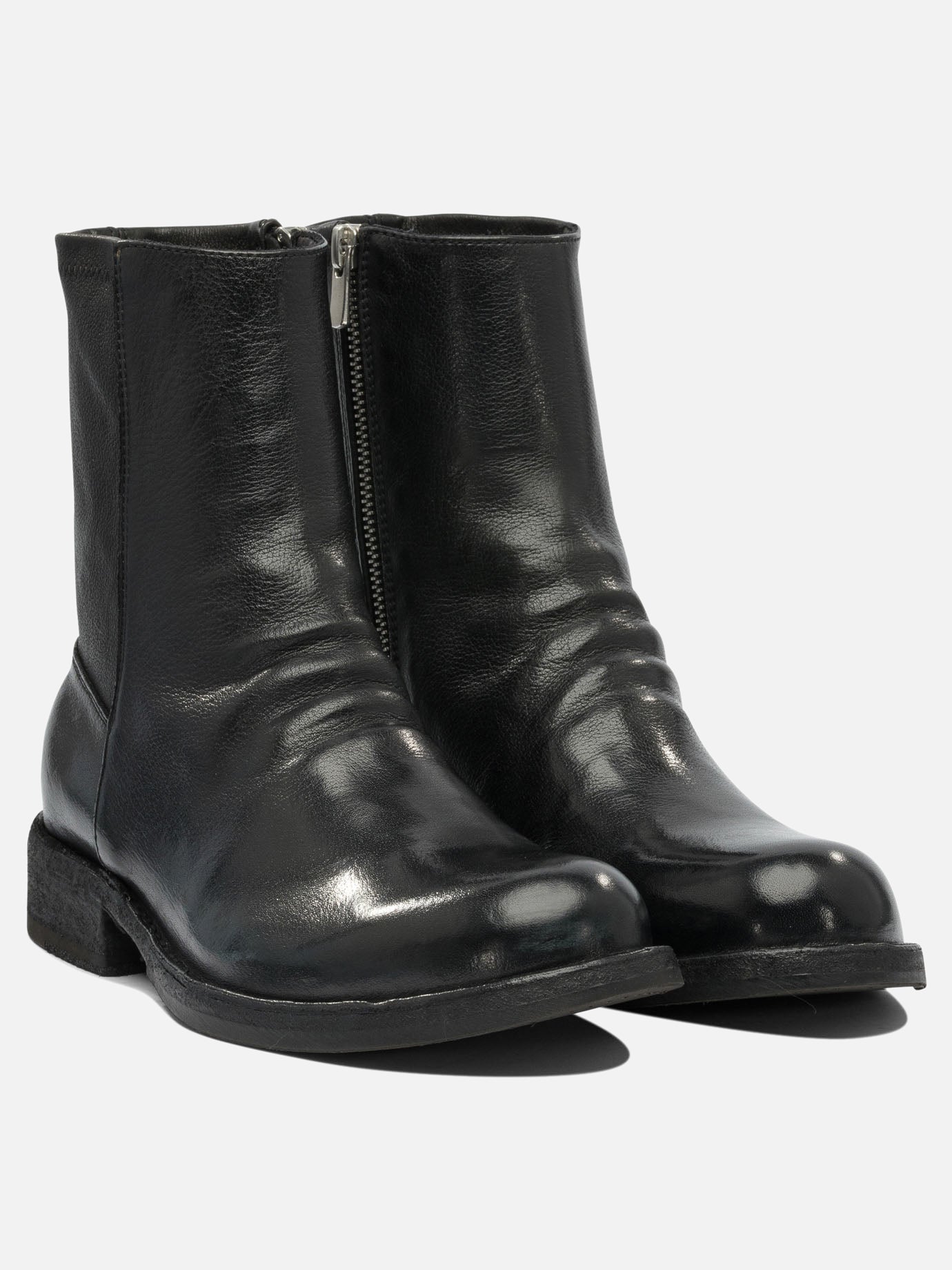 Stivaletti con zip 100% leather - 100% rubber  Nero - Officine Creative Donna | PDP | VIETTI Online Store | Zoom-Modal_2
