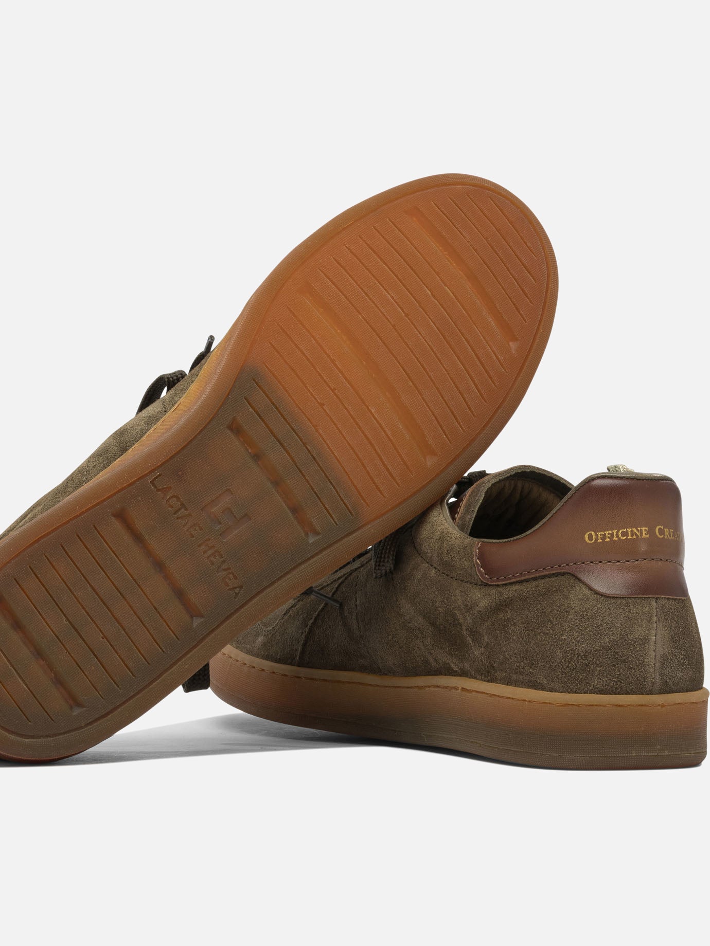 Low top sneakers 100% suede - 100% rubber  Green - Officine Creative Men | PDP | VIETTI Online Store | thumbnail_5