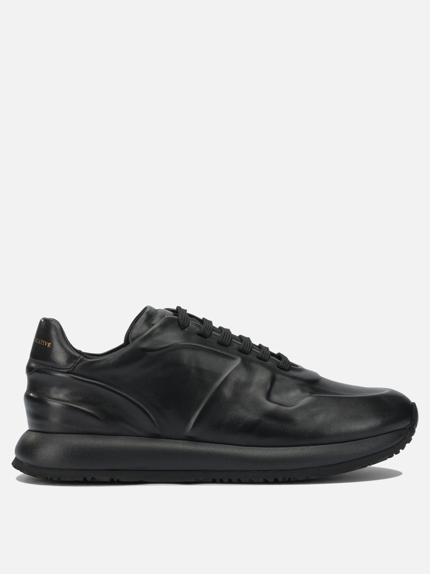 Low top sneakers 100% leather - 100% rubber  Black - Officine Creative Men | PDP | VIETTI Online Store | thumbnail