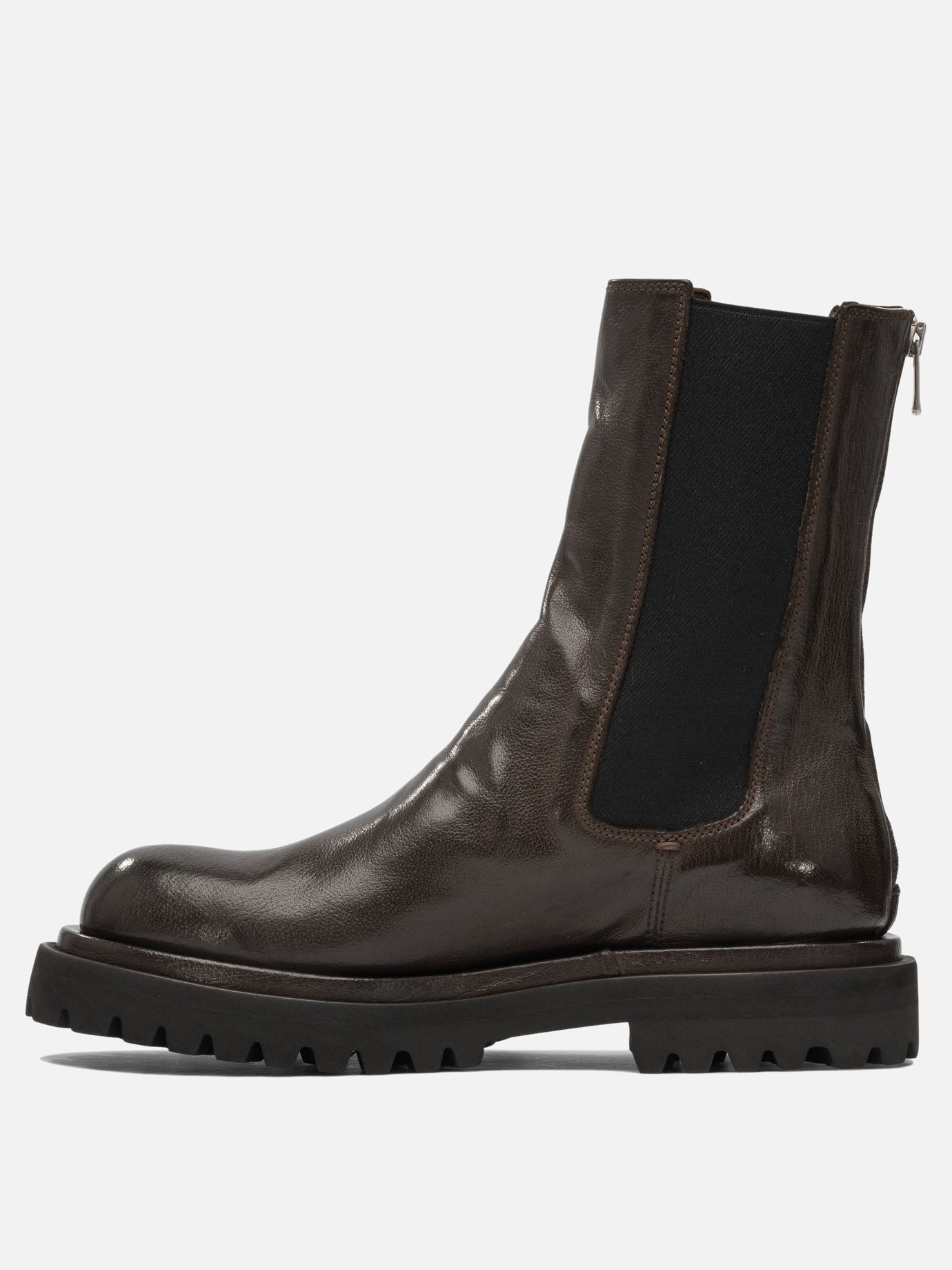 Zipped boots 100% leather - 100% rubber  Brown - Officine Creative Women | PDP | VIETTI Online Store | thumbnail_3