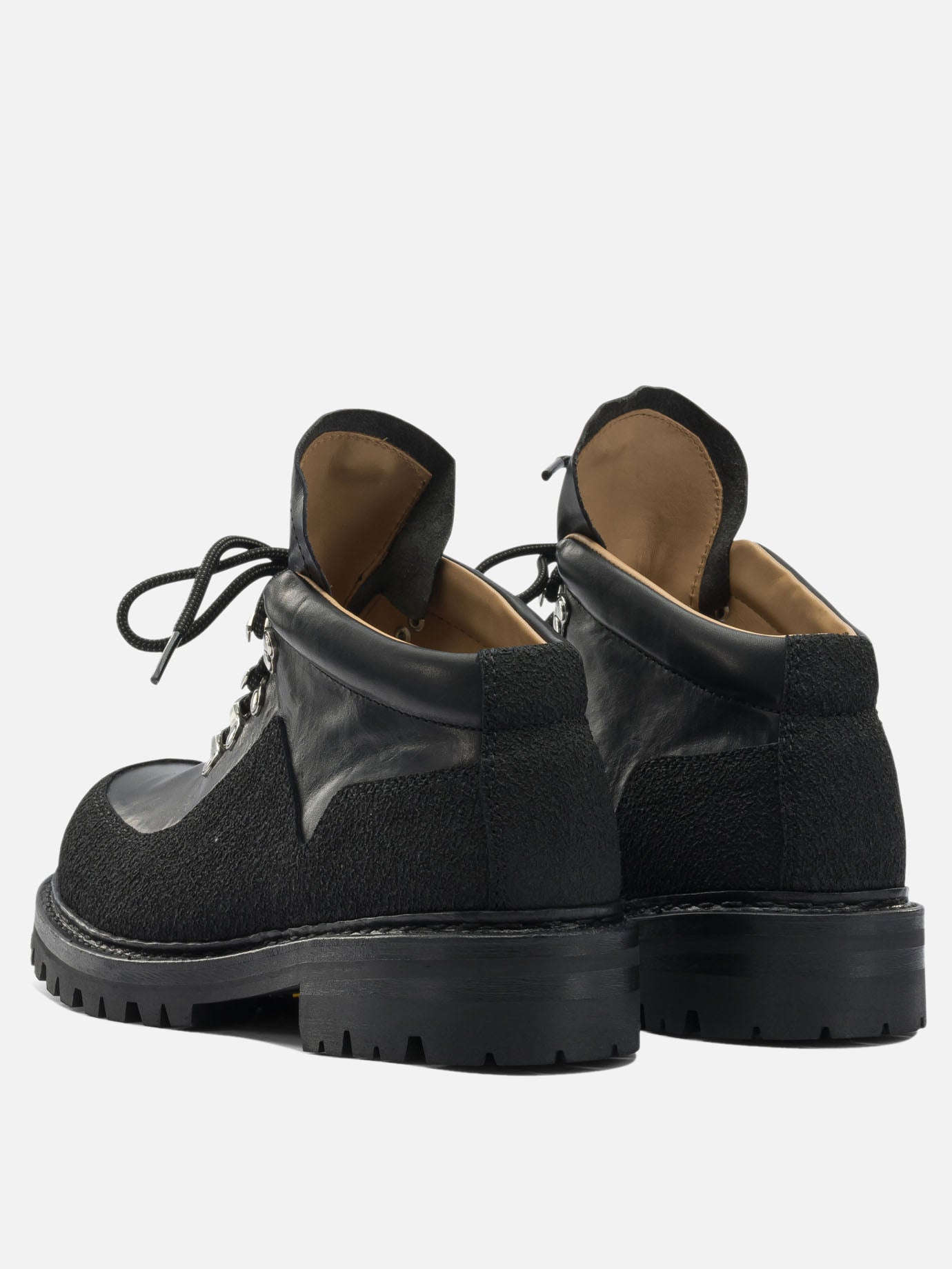 Stivaletti stringati 100% cow leather  Nero - Our Legacy Uomo | PDP | VIETTI Online Store | thumbnail_4