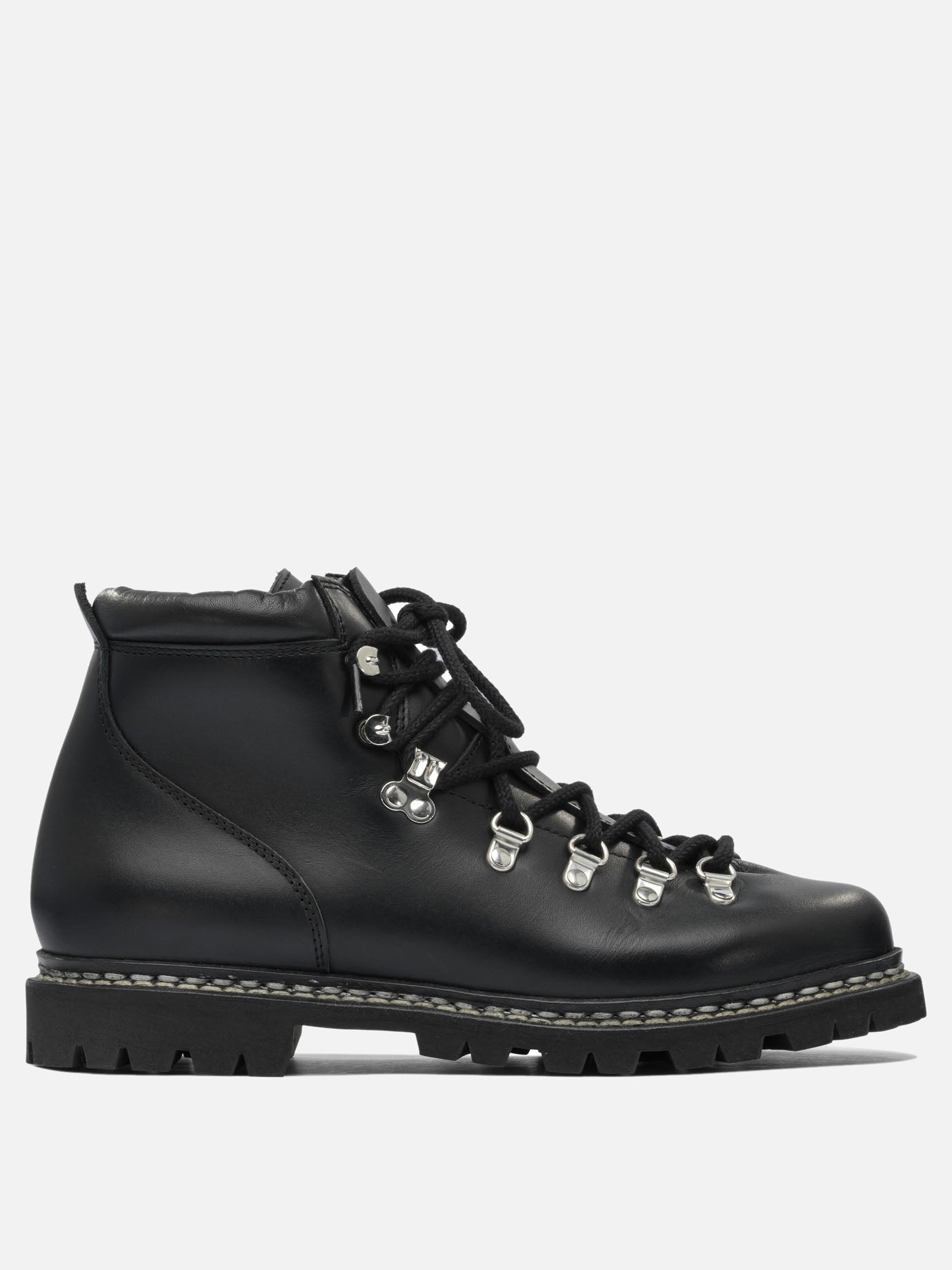 Lace-up boots 100% leather - 100% rubber  Black - Paraboot Men | PDP | VIETTI Online Store | thumbnail