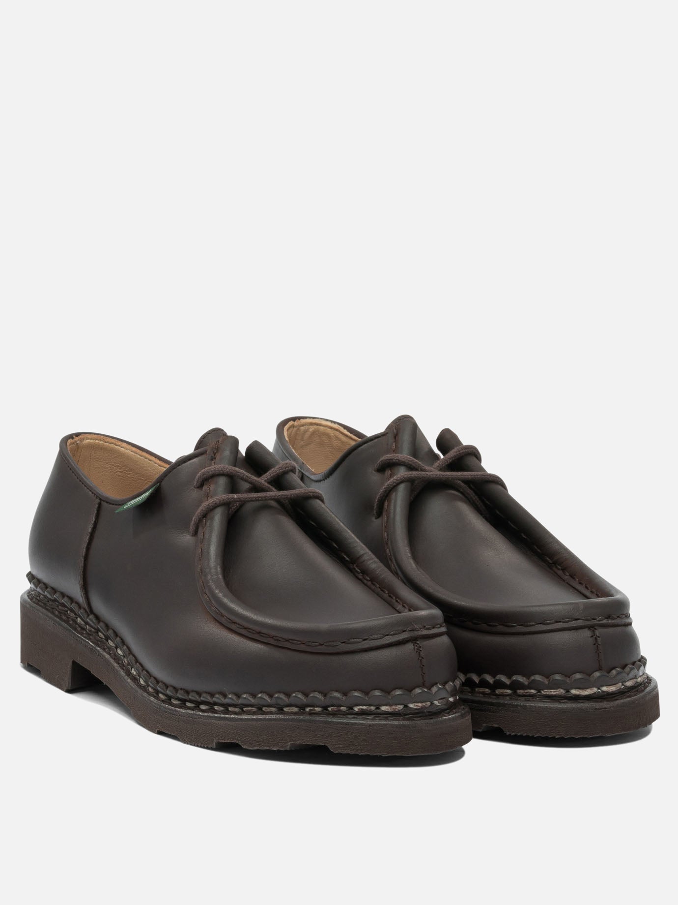 Laced loafers 100% leather - 100% rubber  Brown - Paraboot Men | PDP | VIETTI Online Store | thumbnail_2