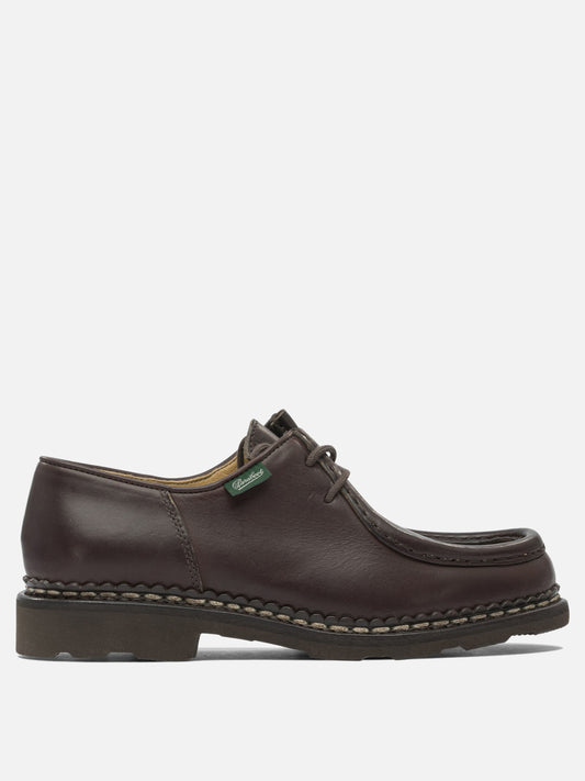Laced loafers 100% leather - 100% rubber  Brown - Paraboot Men | PDP | VIETTI Online Store 
