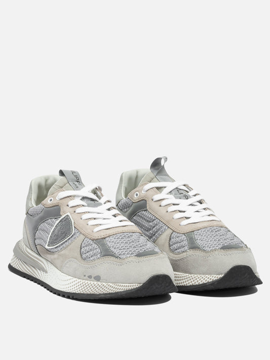 Sneaker basse 80% suede 20% mesh - 100% rubber  Grigio - Philippe Model Paris Uomo | PLP | VIETTI Online Store | 2
