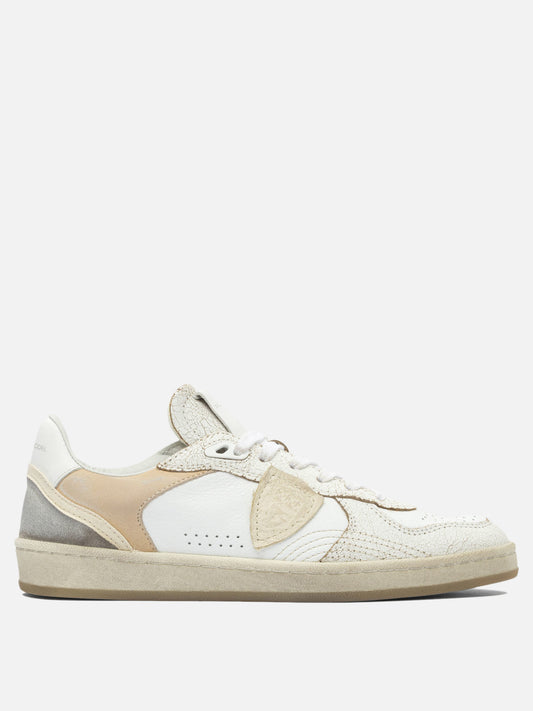 Sneaker basse 100% leather - 100% rubber  Beige - Philippe Model Paris Donna | PLP | VIETTI Online Store 

