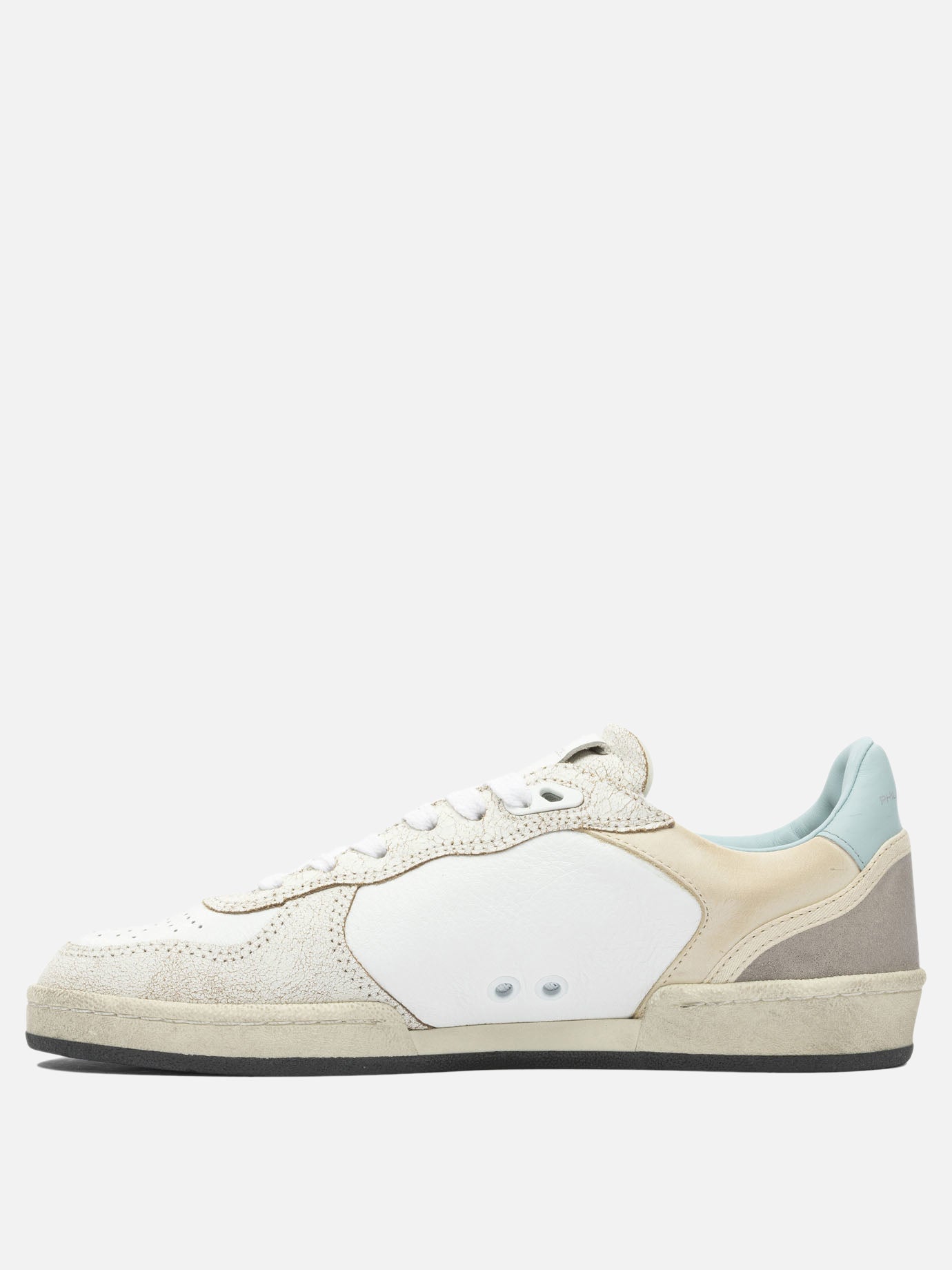 Sneaker basse 100% leather - 100% rubber  Beige - Philippe Model Paris Donna | PDP | VIETTI Online Store | Zoom-Modal_3
