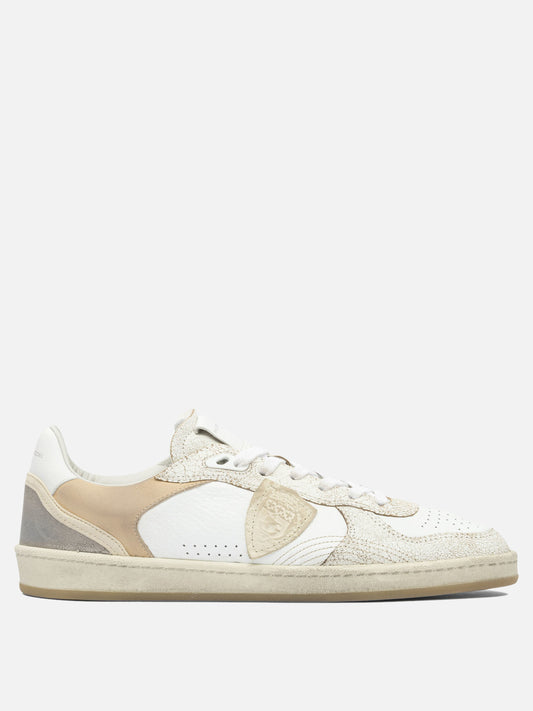 Sneaker basse 100% leather - 100% rubber  Bianco - Philippe Model Paris Uomo | PDP | VIETTI Online Store 
