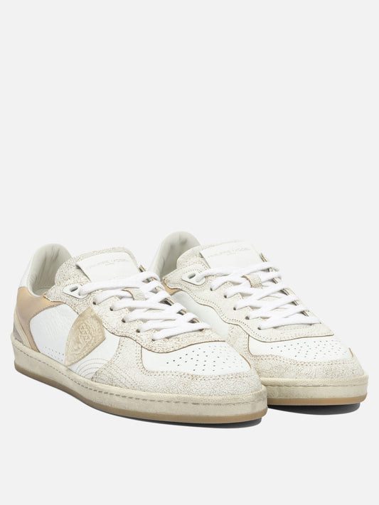 Sneaker basse 100% leather - 100% rubber  Bianco - Philippe Model Paris Uomo | PDP | VIETTI Online Store | 2
