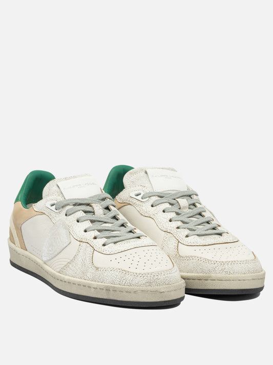 Sneaker basse 100% leather - 100% rubber  Bianco - Philippe Model Paris Uomo | PDP | VIETTI Online Store | 2
