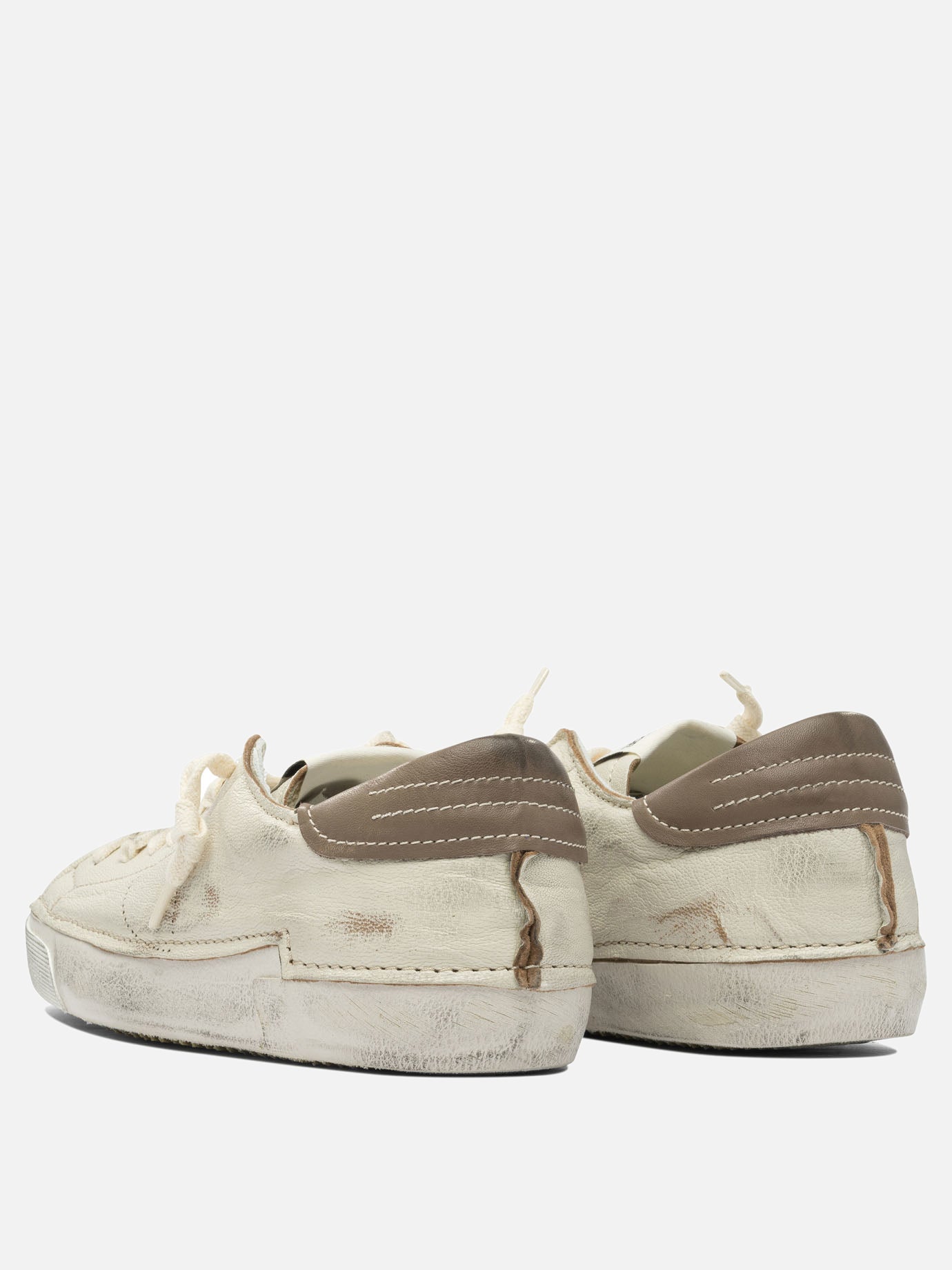Sneaker basse 100% leather - 100% rubber  Bianco - Philippe Model Paris Uomo | PDP | VIETTI Online Store | thumbnail_4