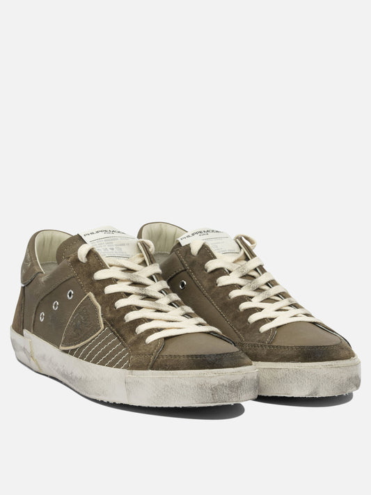 Sneaker basse 100% leather - 100% rubber  Verde - Philippe Model Paris Uomo | PLP | VIETTI Online Store | 2
