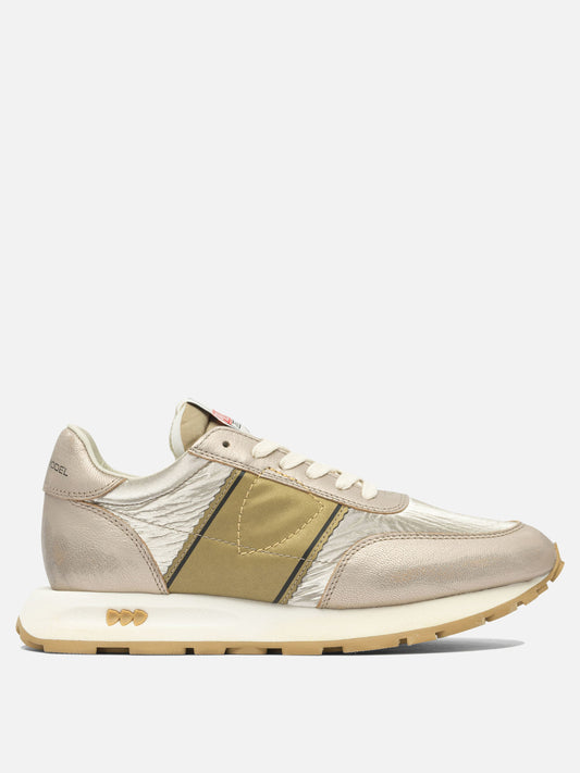 Sneaker basse 90% leather 10% mesh - 100% rubber  Oro - Philippe Model Paris Donna | PLP | VIETTI Online Store 
