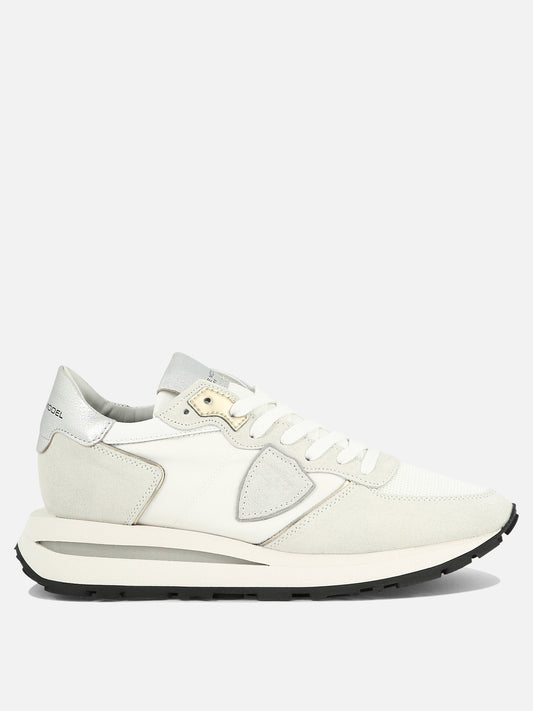 Sneaker basse 70% leather 30% polyester - 100% rubber  Bianco - Philippe Model Paris Donna | PLP | VIETTI Online Store 
