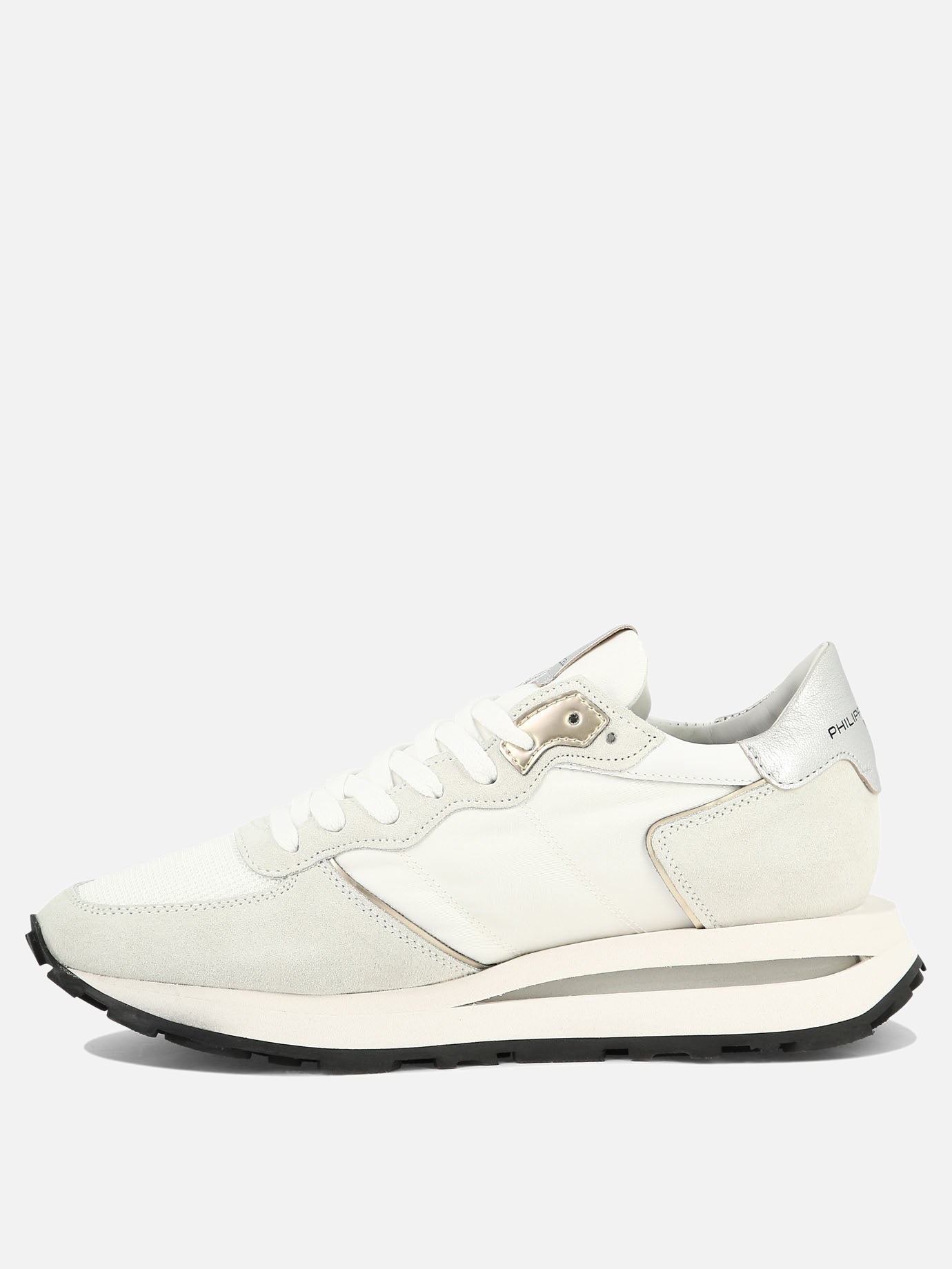 Sneaker basse 70% leather 30% polyester - 100% rubber  Bianco - Philippe Model Paris Donna | PDP | VIETTI Online Store | Zoom-Modal_3
