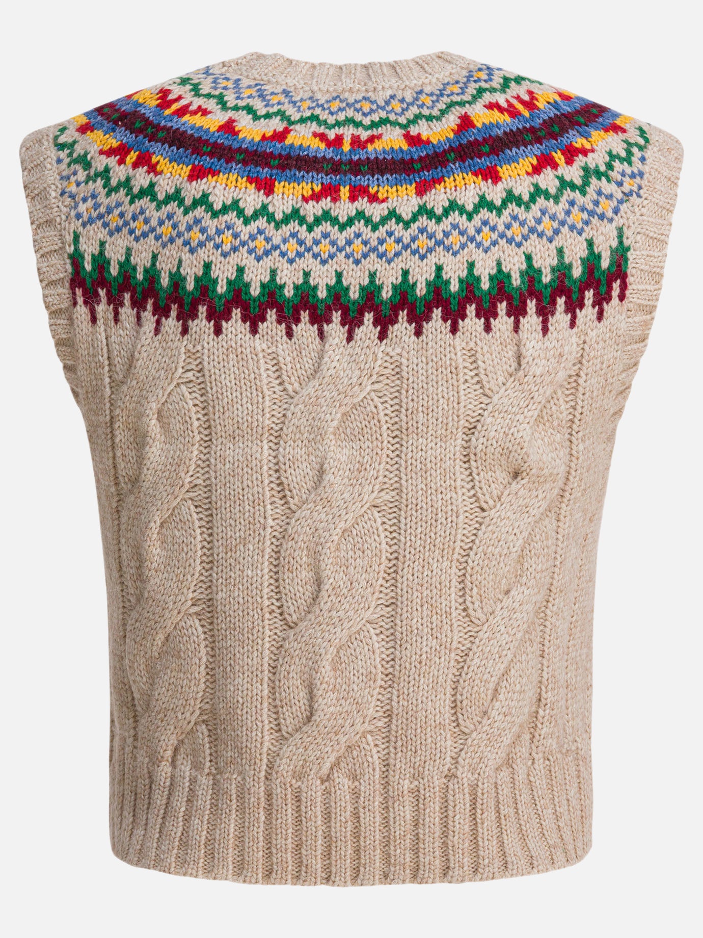 Gilet Textured knit  Beige - Polo Ralph Lauren Donna | PDP | VIETTI Online Store | thumbnail_2