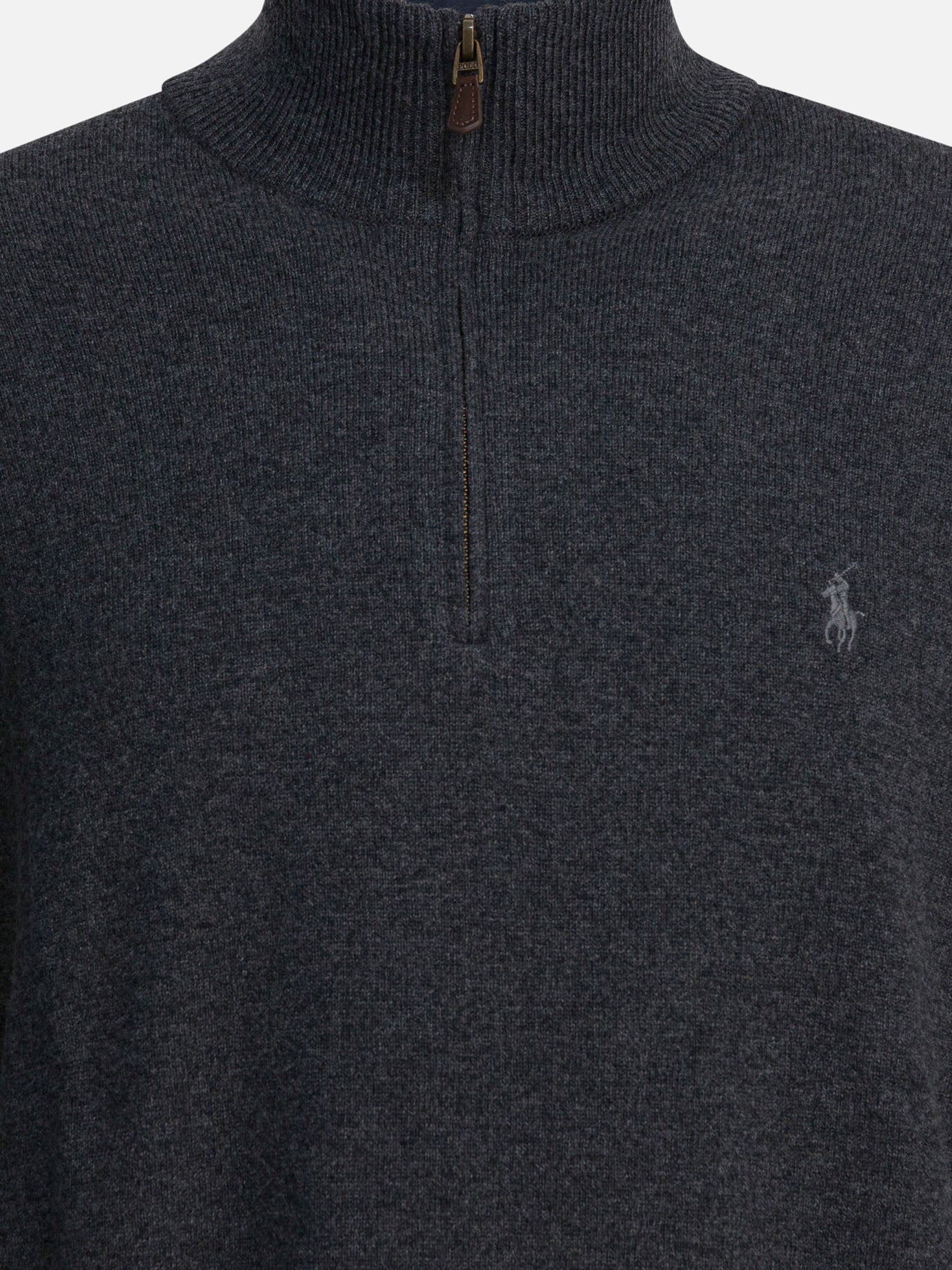Maglioni con mezza zip Logo  Grigio - Polo Ralph Lauren Uomo | PDP | VIETTI Online Store | thumbnail_3