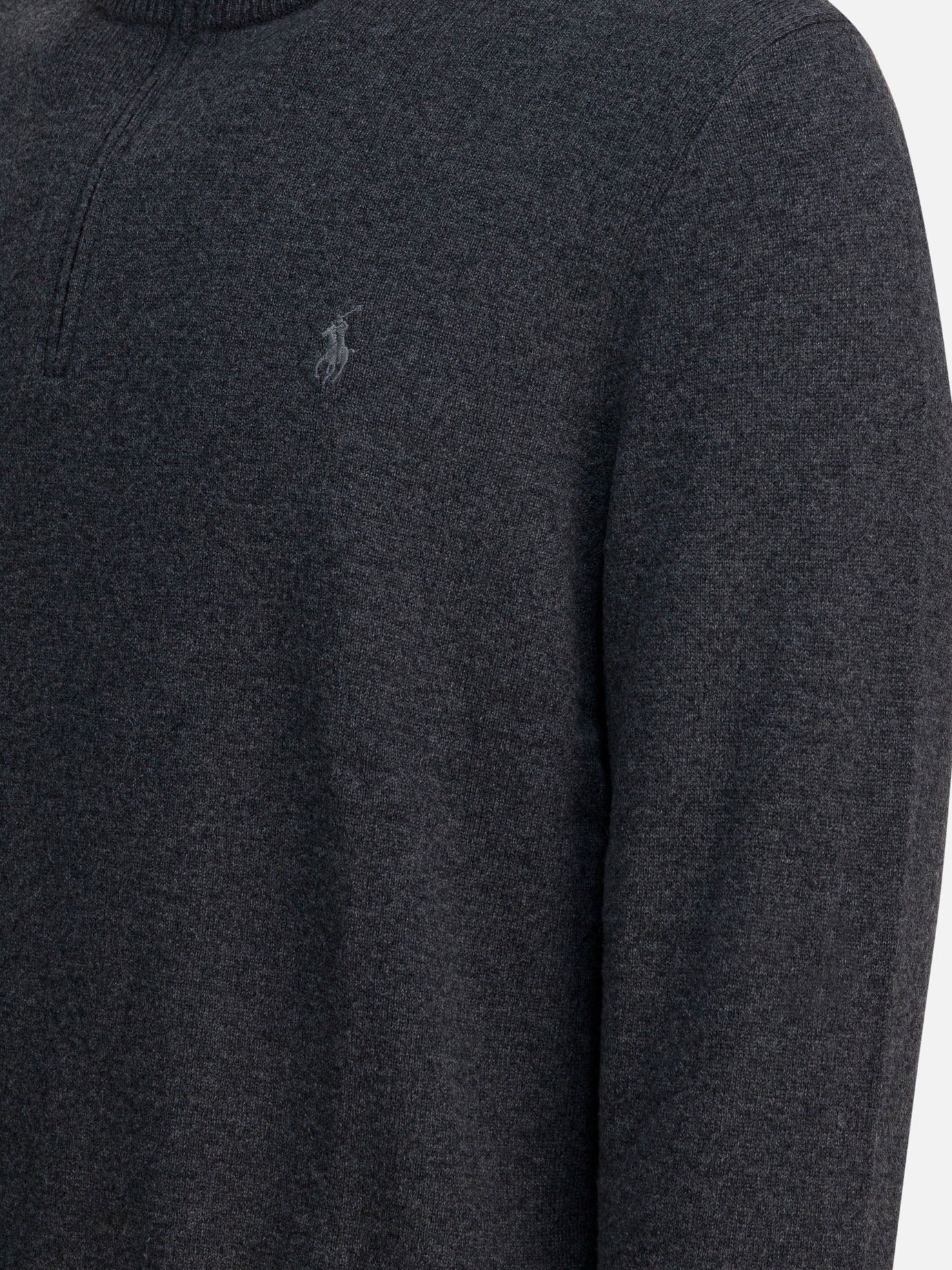 Maglioni con mezza zip Logo  Grigio - Polo Ralph Lauren Uomo | PDP | VIETTI Online Store | thumbnail_4