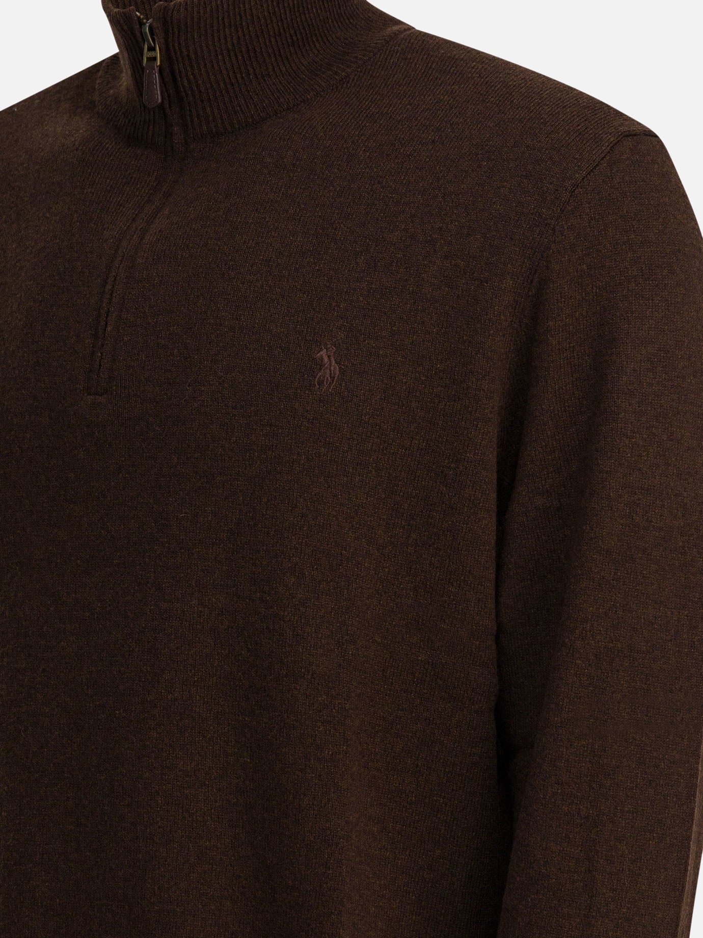 Maglioni con mezza zip Logo  Marrone - Polo Ralph Lauren Uomo | PDP | VIETTI Online Store | thumbnail_4
