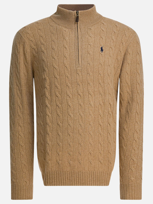 Half zip sweaters Logo  Beige - Polo Ralph Lauren Men | PLP | VIETTI Online Store 
